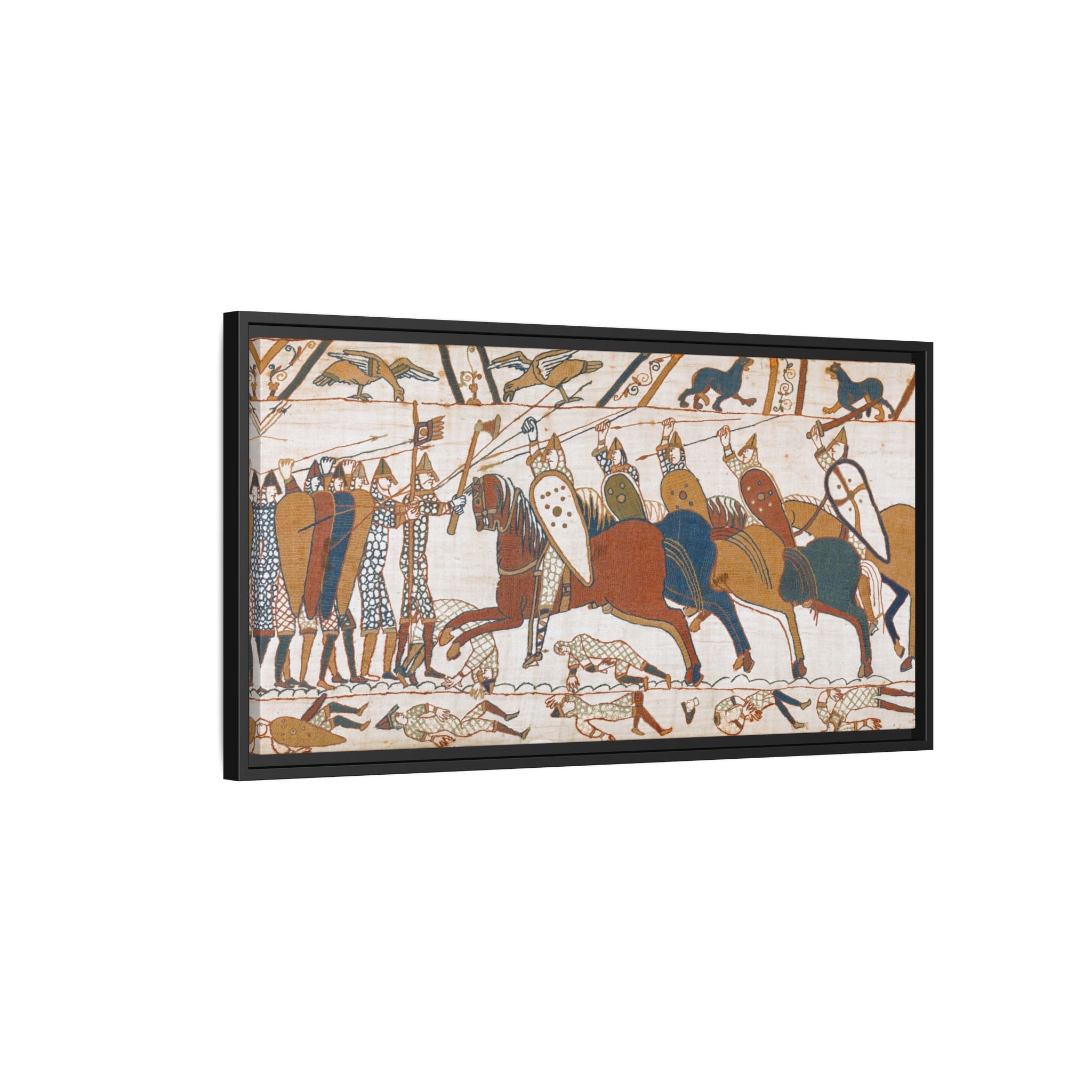 Bayeux Tapestry Battle of Hastings Framed Canvas