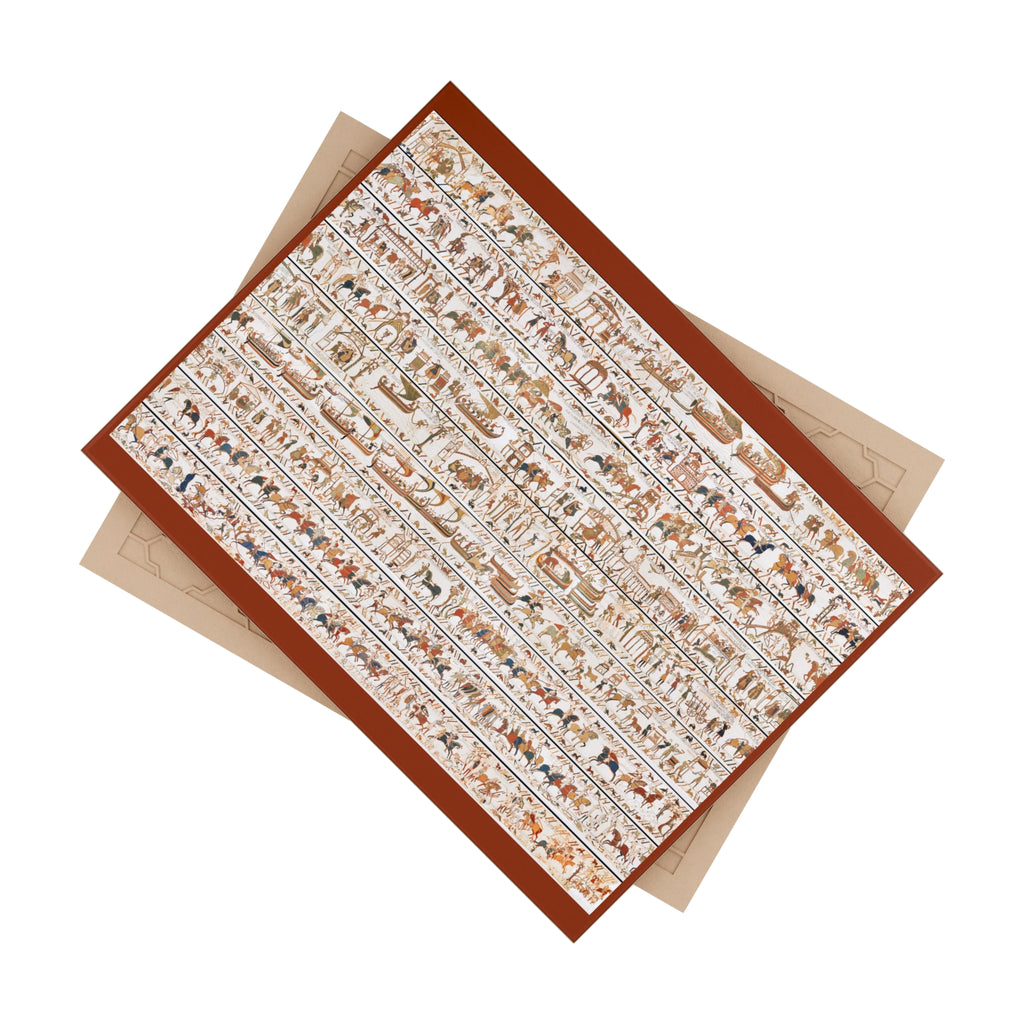 The Bayeux Tapestry in One Image Ceramic Photo Tile | Norman Conquest History Motif