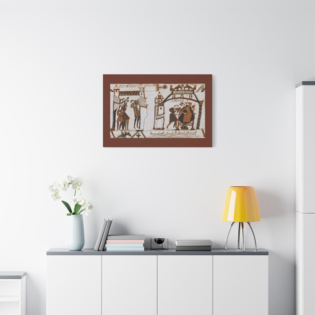 Bayeux Tapestry Halley's Comet Matte Stretched Canvas