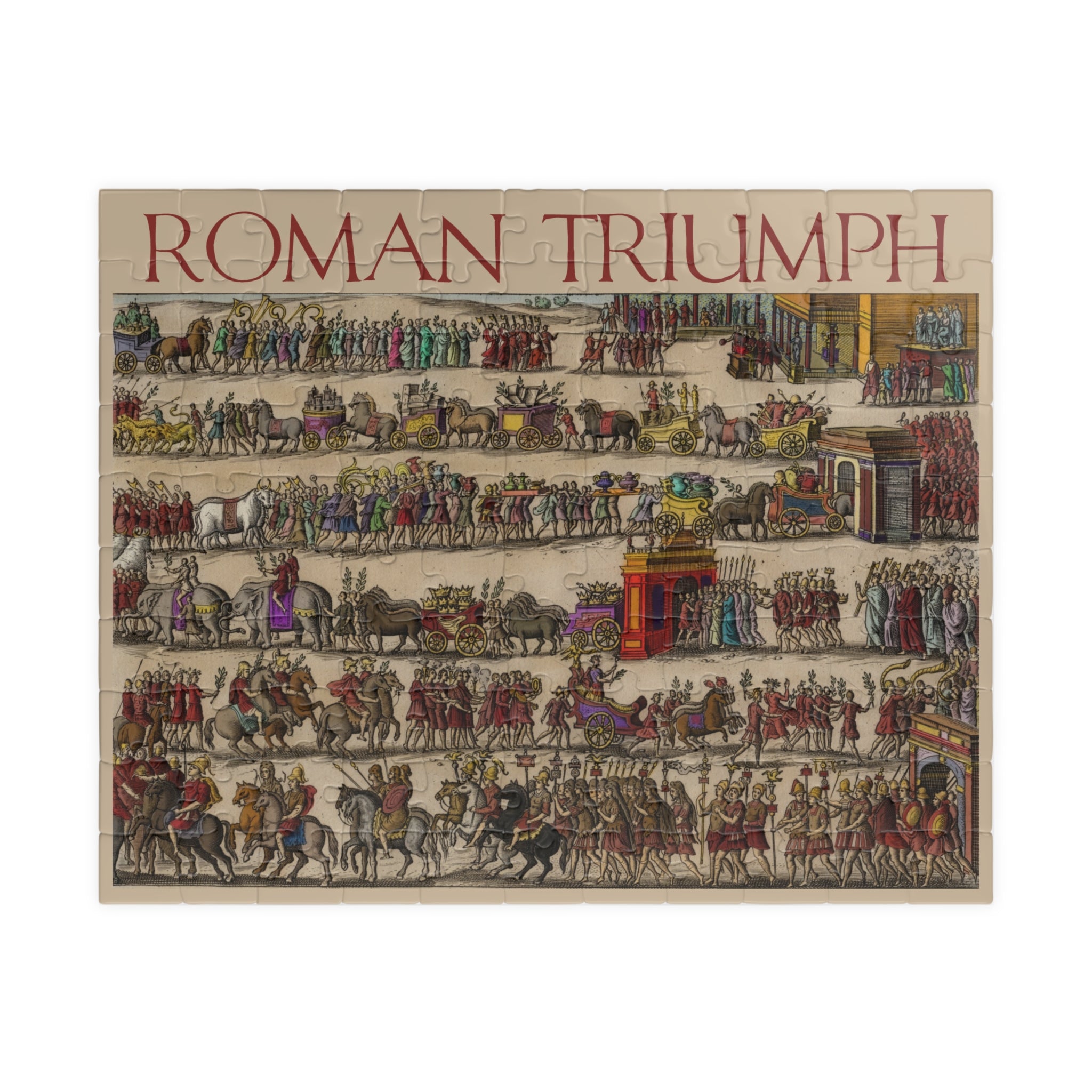 Roman Triumph Illustration Puzzle | Historical procession artwork jigsaw puzzle