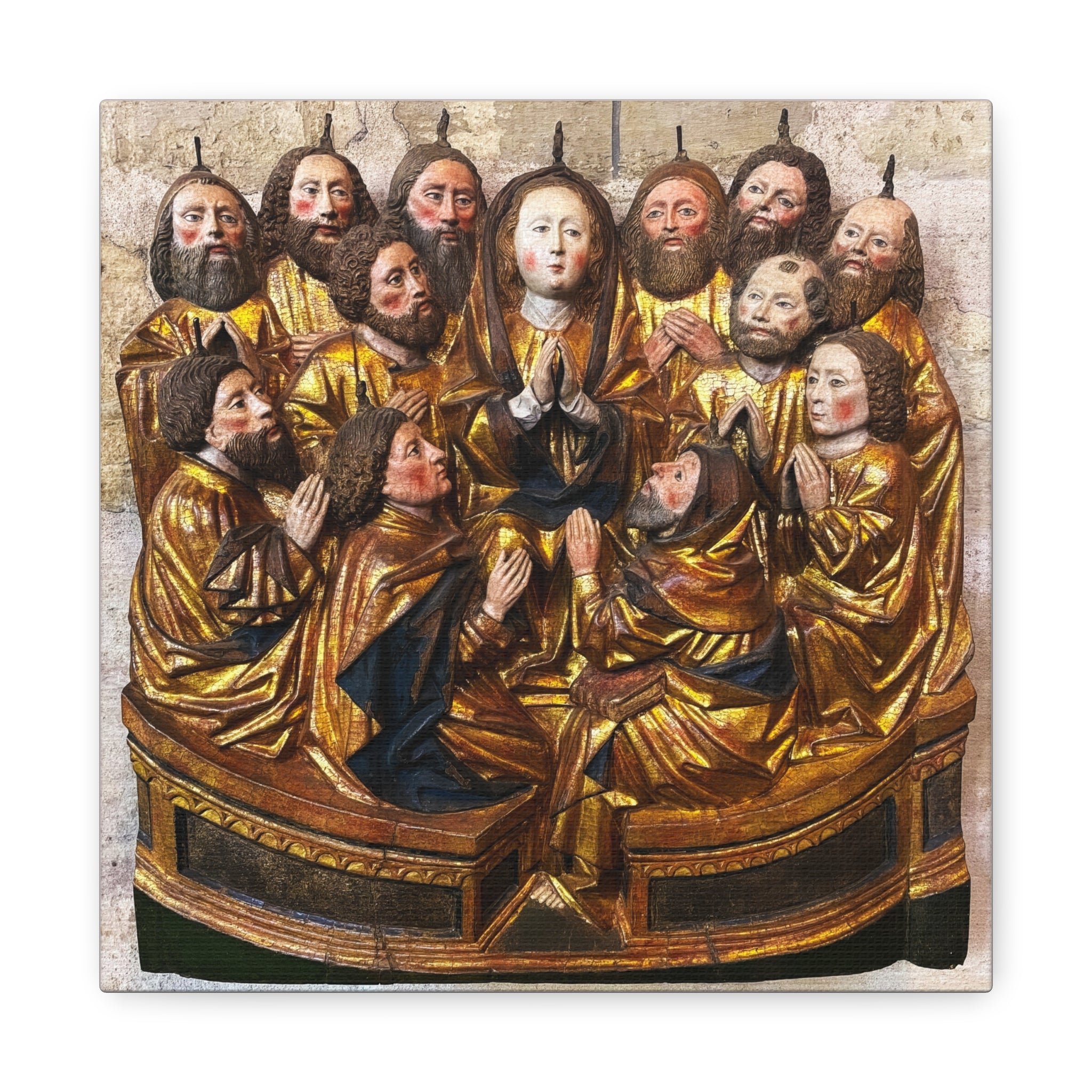 Medieval Pentecost Art Matte Canvas
