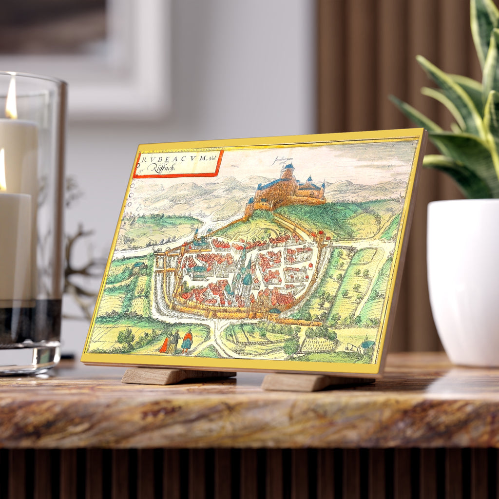 Rouffach City View Ceramic Tile | Braun and Hogenberg