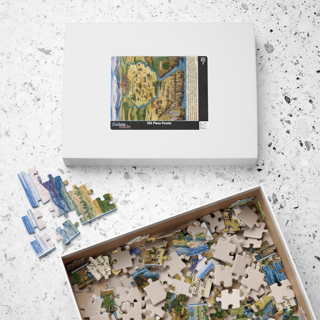 City of Troy Historic Map Jigsaw Puzzle — Vintage Cartography 110/252/520-Piece