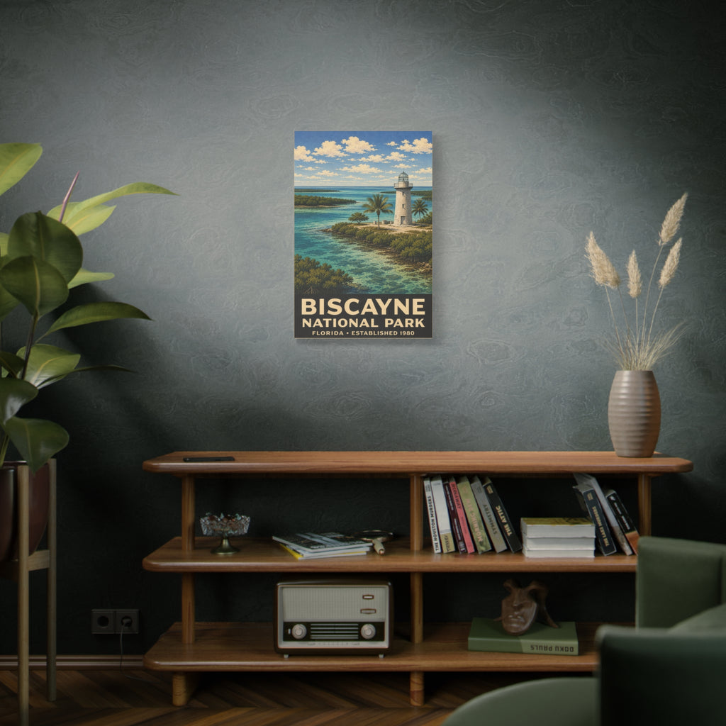 Biscayne National Park Lighthouse Matte Canvas Print