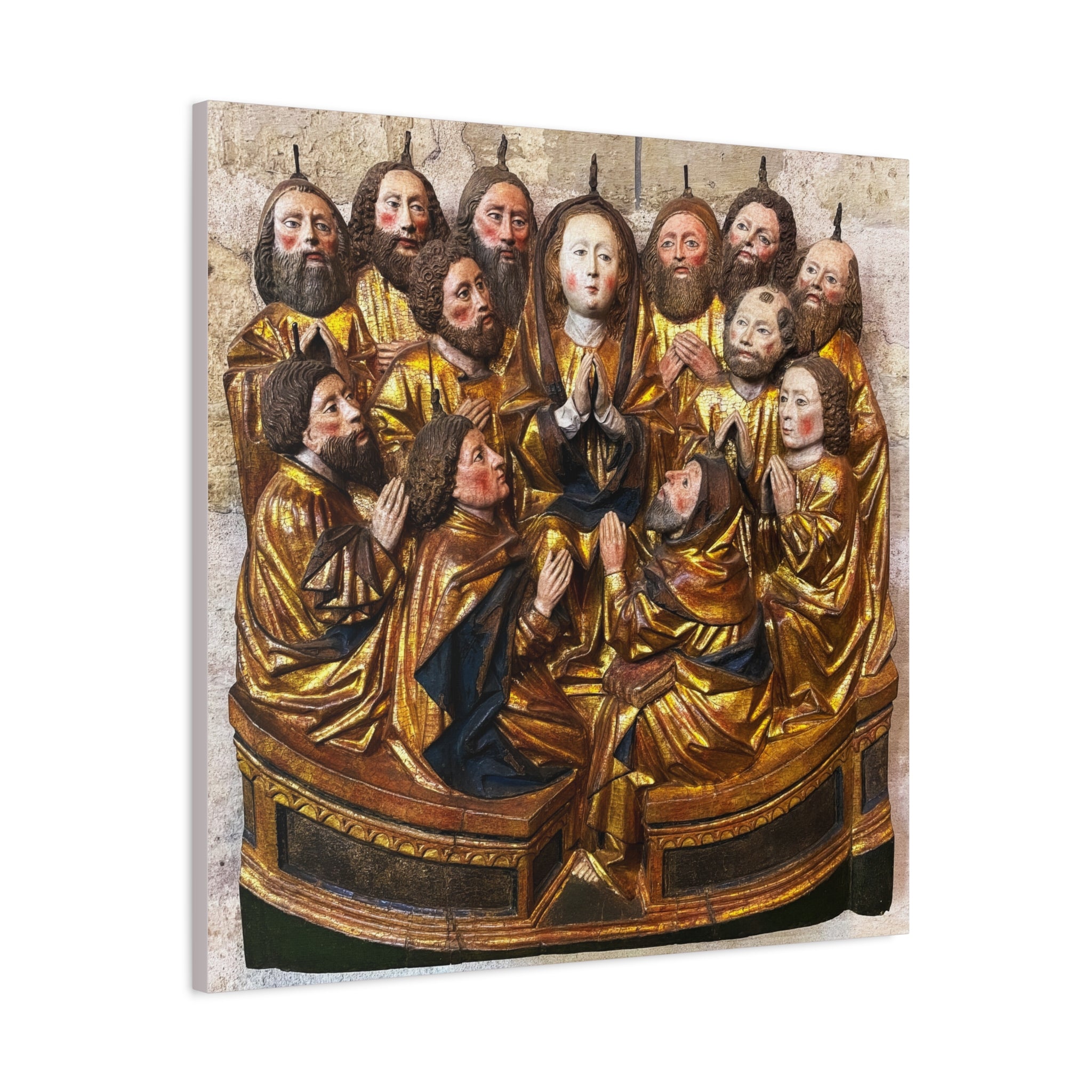 Medieval Pentecost Art Matte Canvas