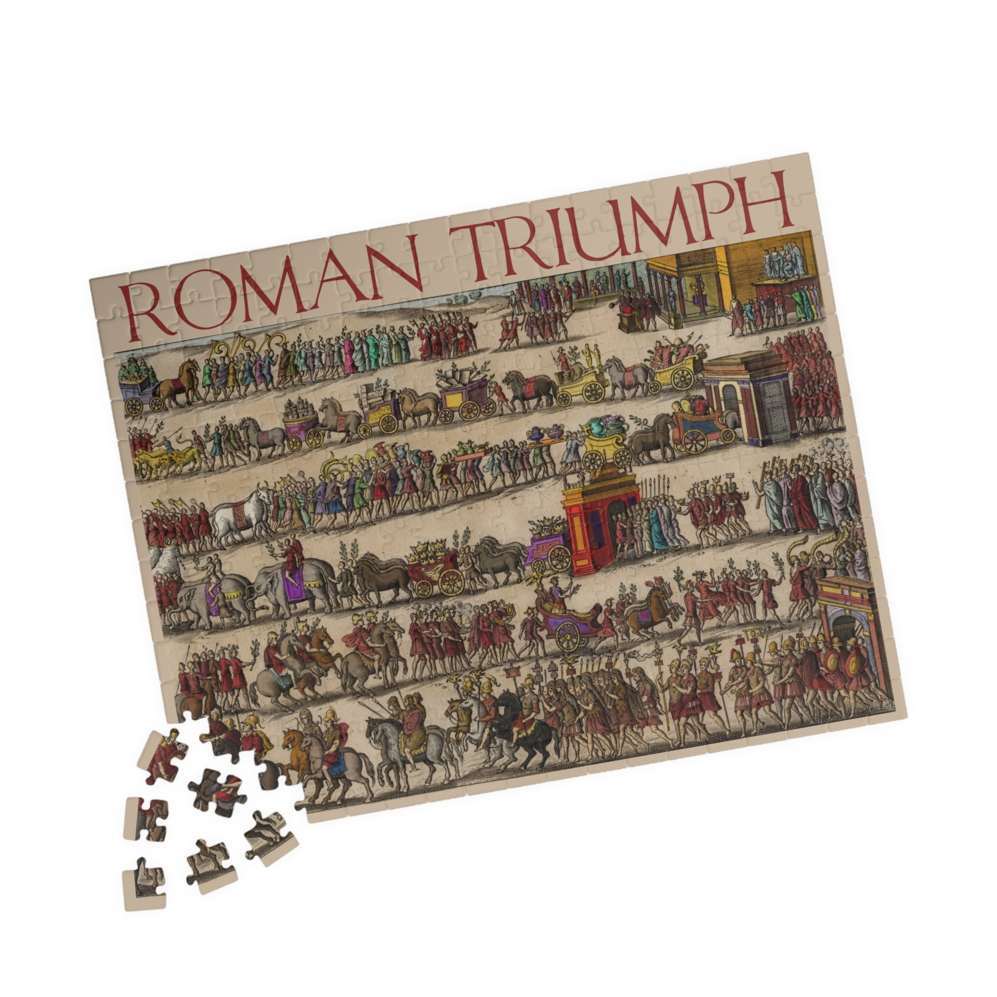 Roman Triumph Illustration Puzzle | Historical procession artwork jigsaw puzzle