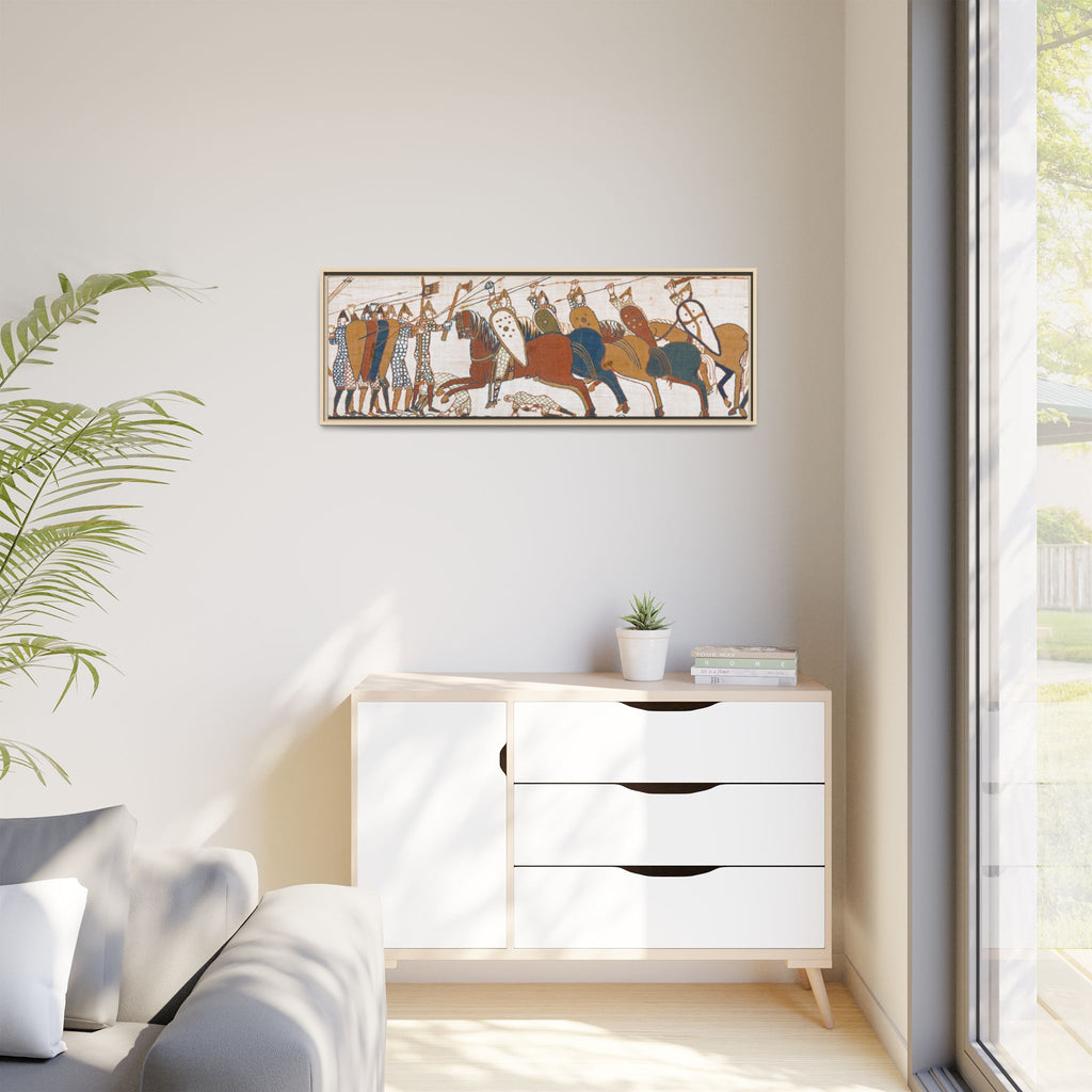 Bayeux Tapestry Battle of Hastings Framed Canvas