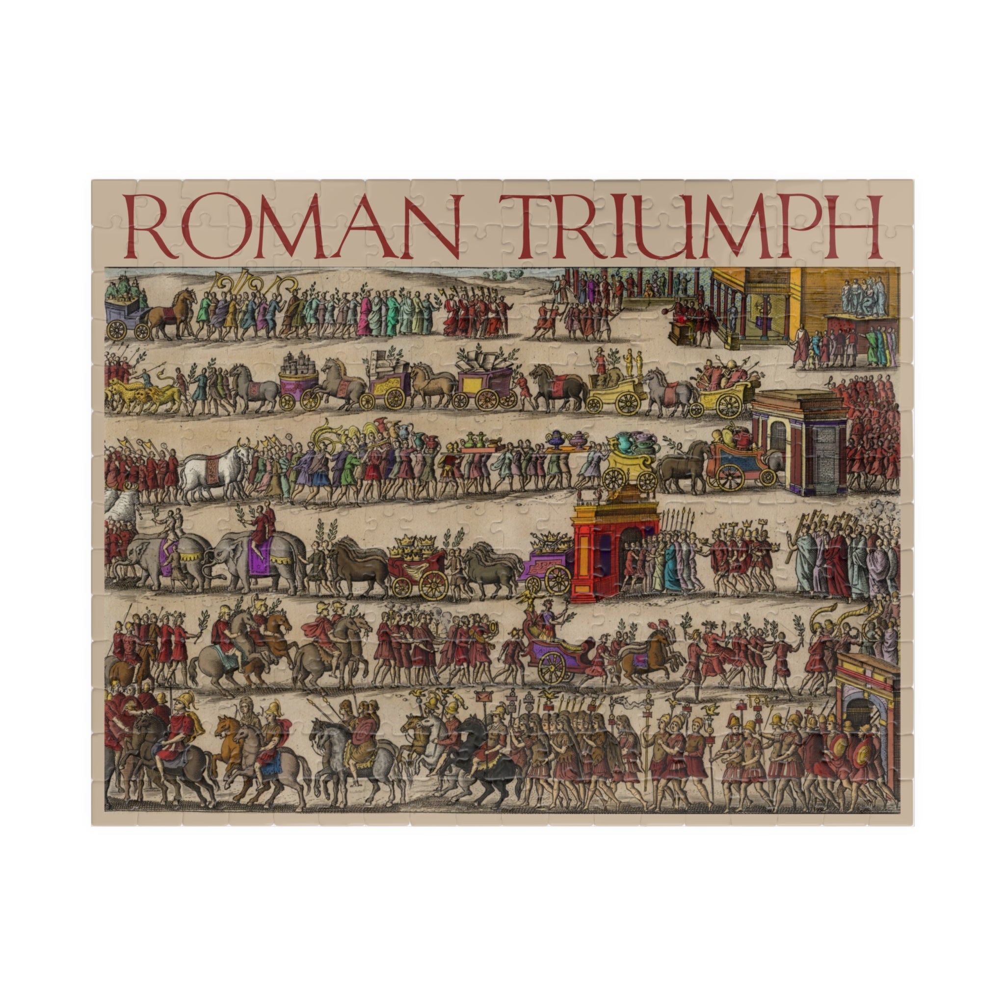 Roman Triumph Illustration Puzzle | Historical procession artwork jigsaw puzzle