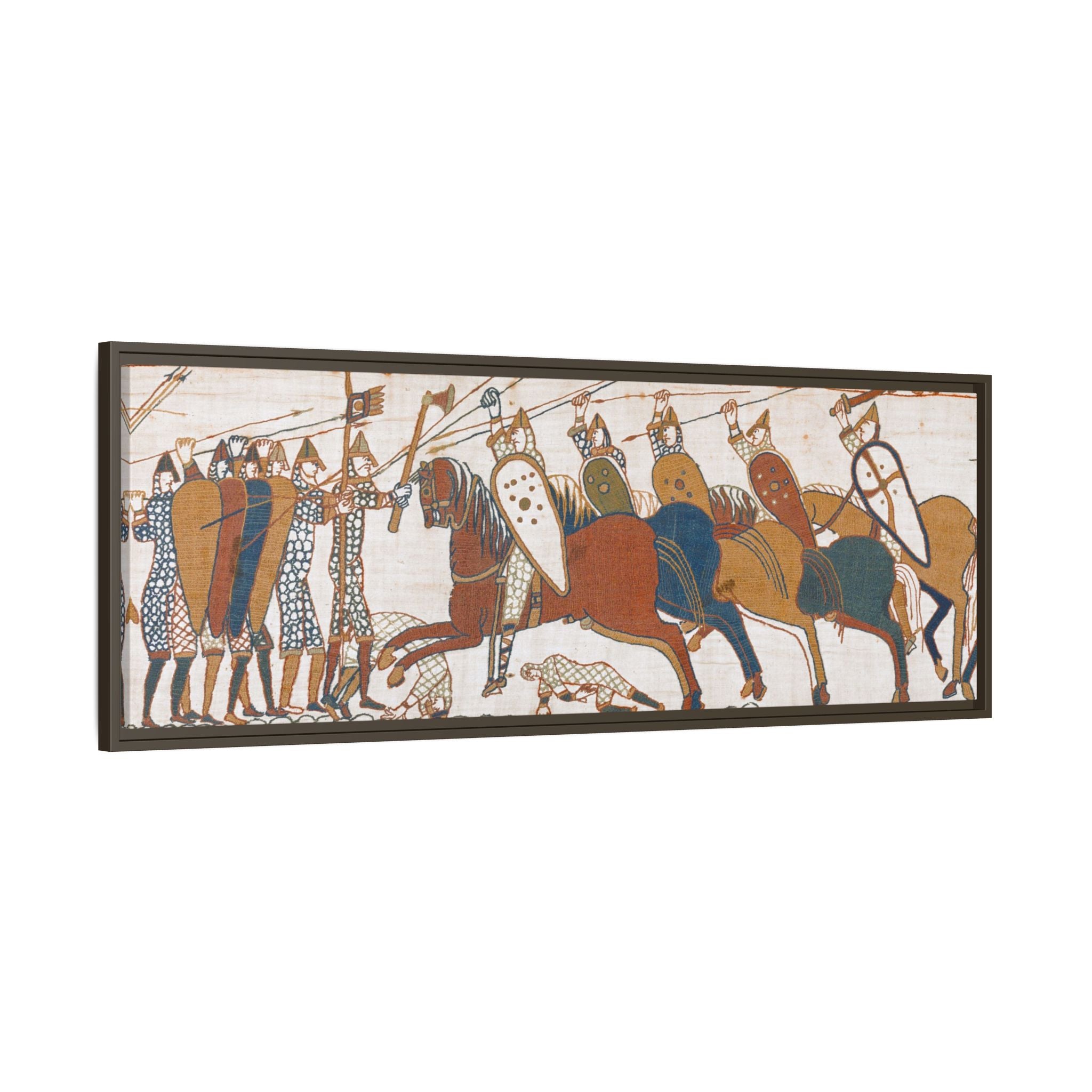 Bayeux Tapestry Battle of Hastings Framed Canvas