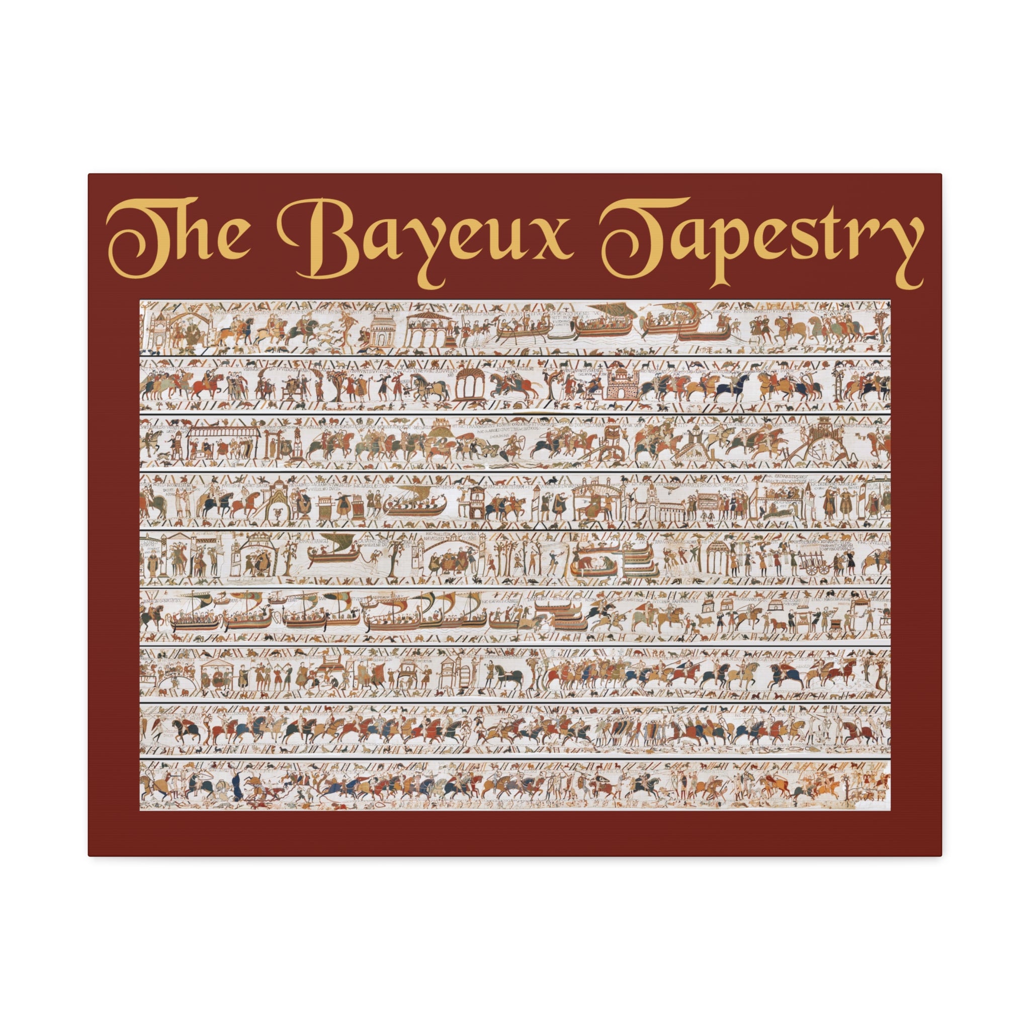 Entire Bayeux Tapestry Image Matte Canvas
