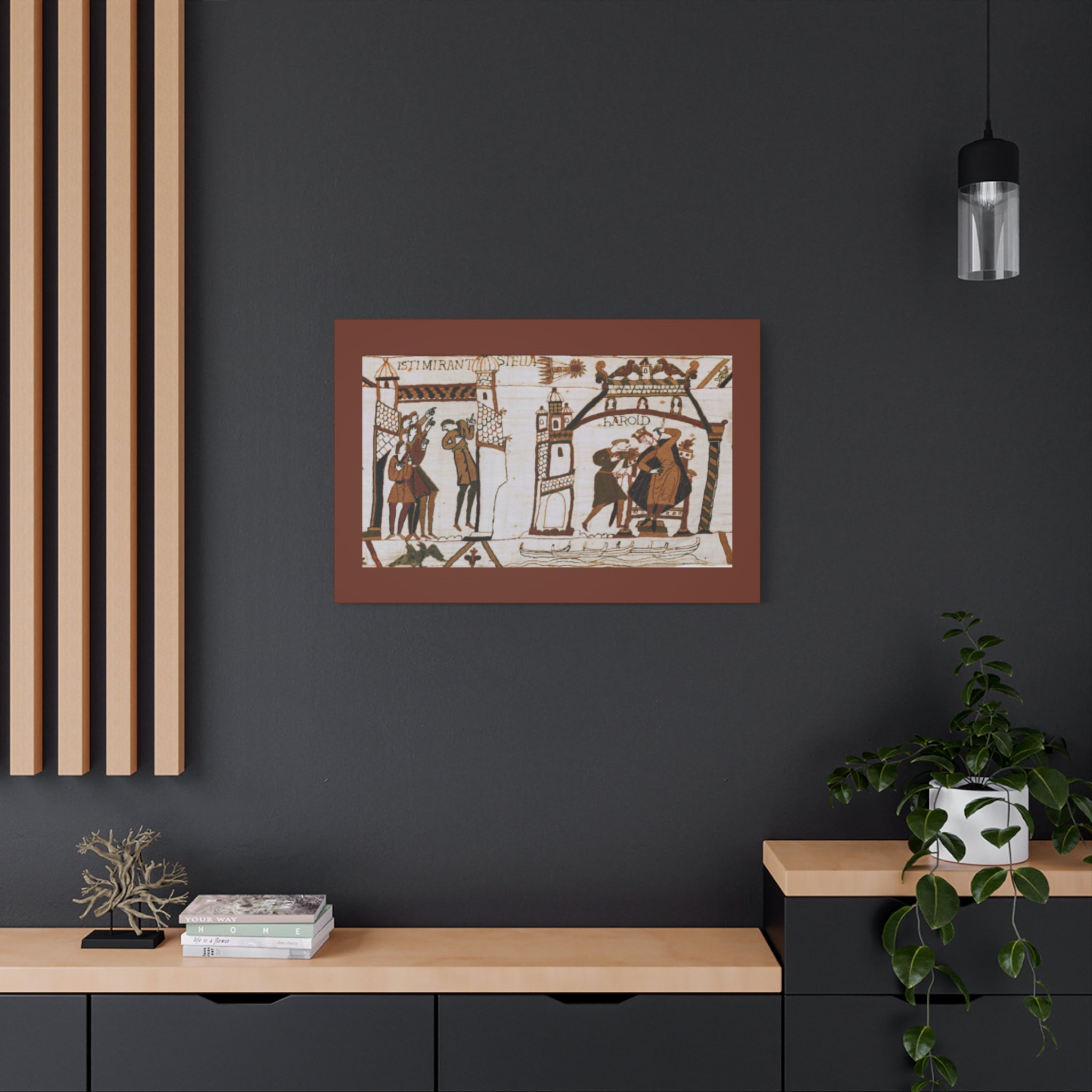 Bayeux Tapestry Halley's Comet Matte Stretched Canvas