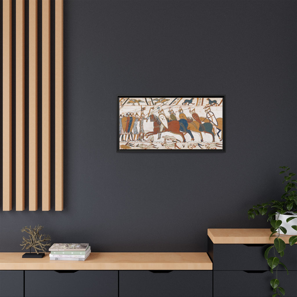 Bayeux Tapestry Battle of Hastings Framed Canvas