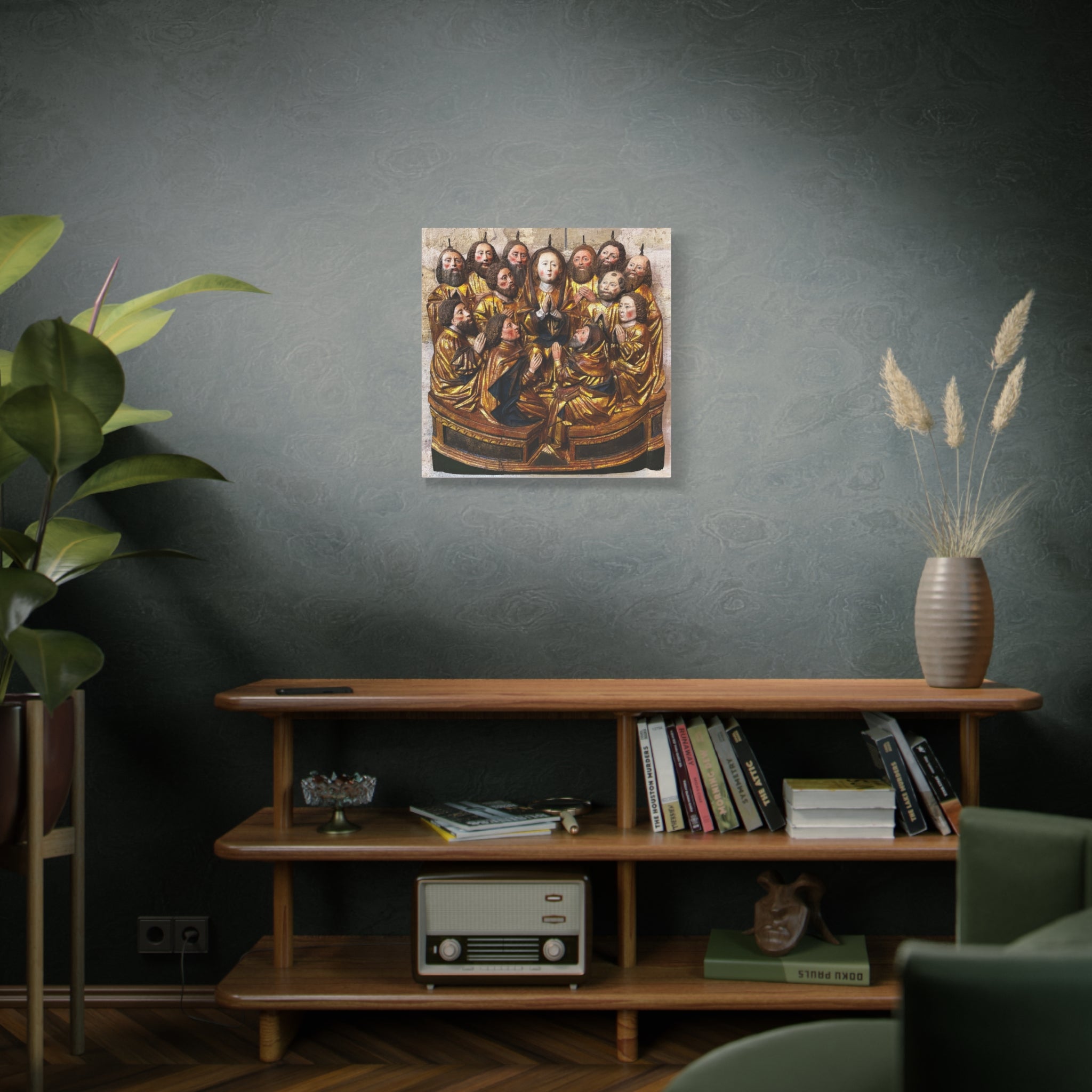 Medieval Pentecost Art Matte Canvas