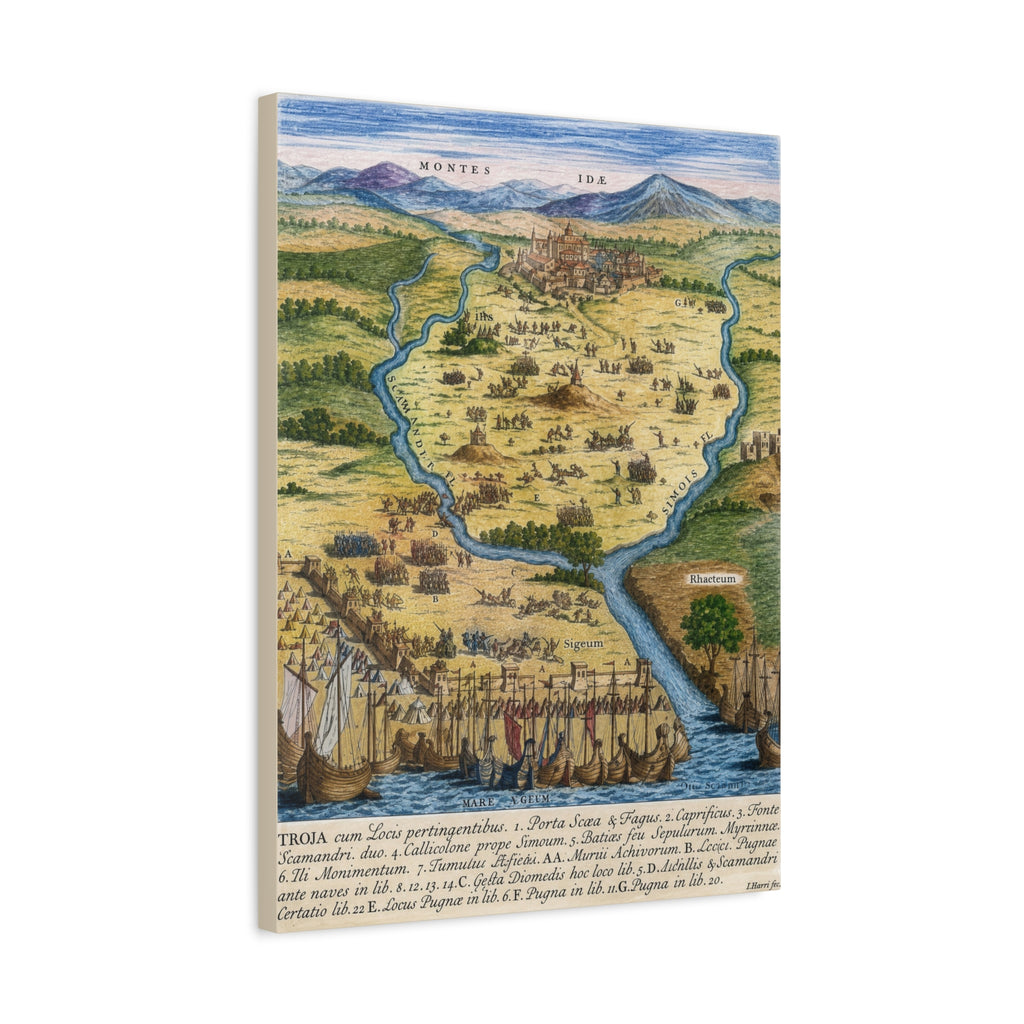 Ancient City of Troy Matte Canvas