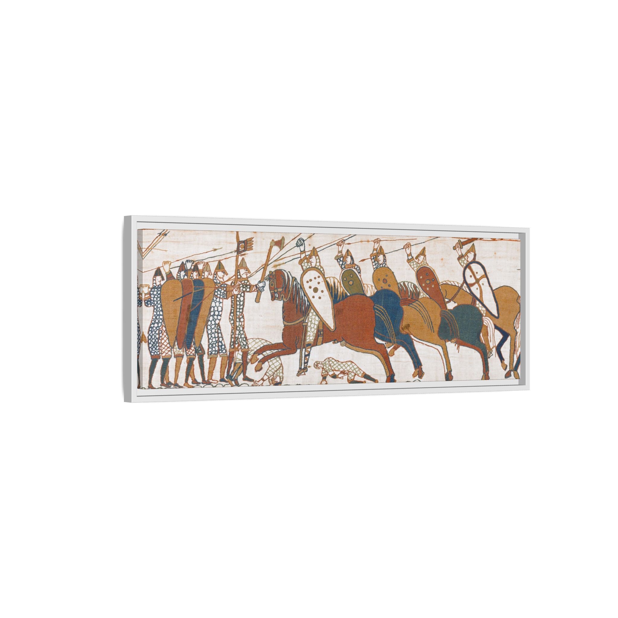 Bayeux Tapestry Battle of Hastings Framed Canvas