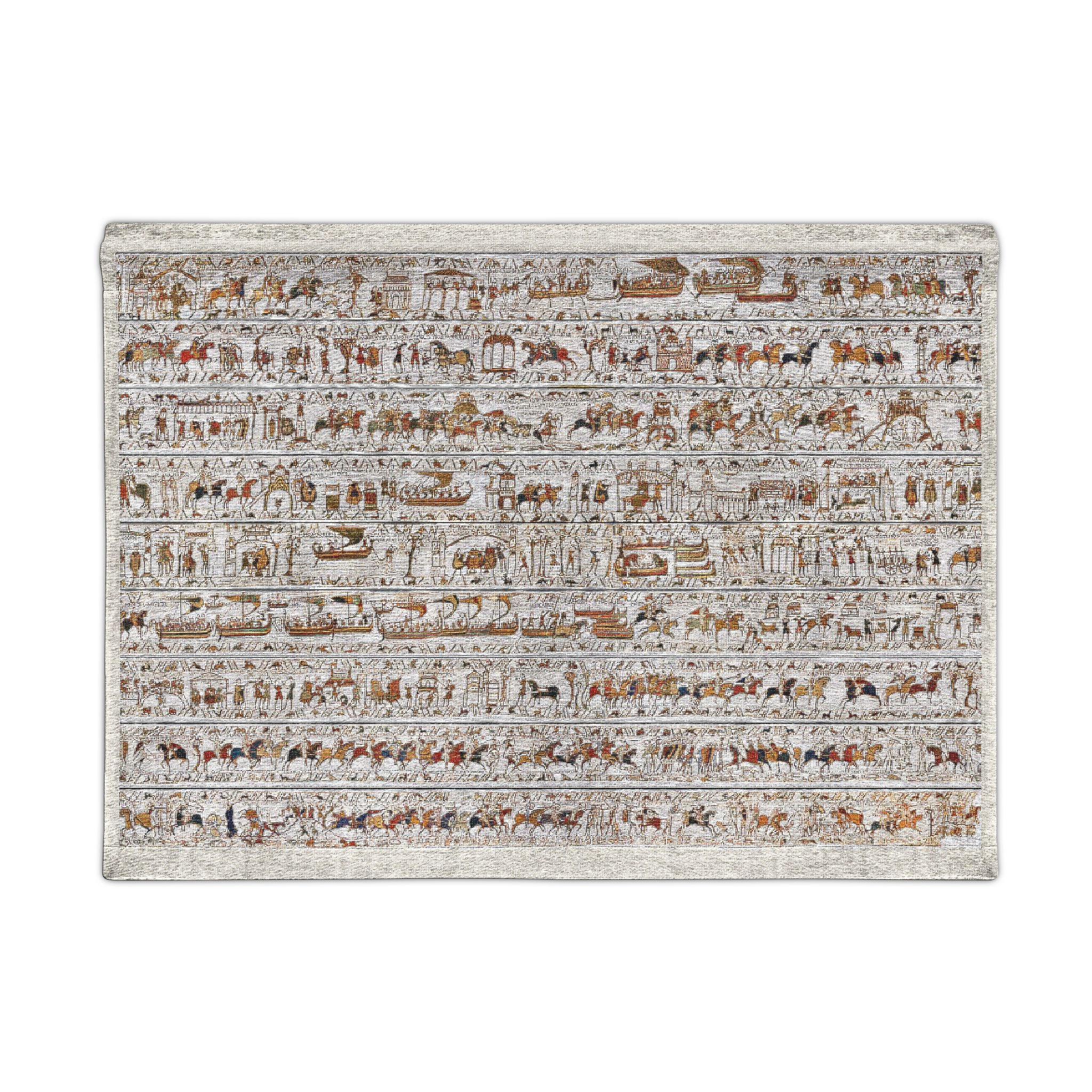 Bayeux Tapestry Woven Wall Covering — Historic Norman Invasion Scene