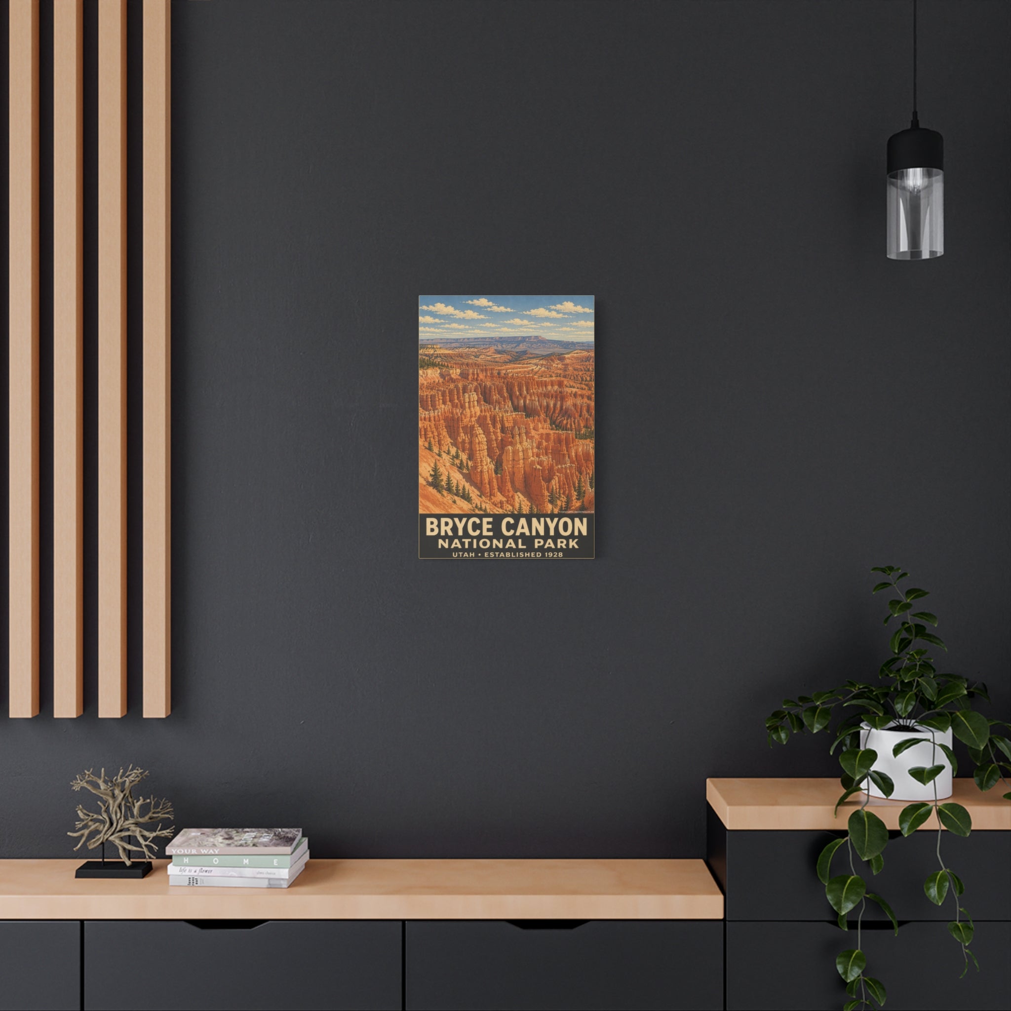 Bryce Canyon National Park Vintage Travel Poster Canvas