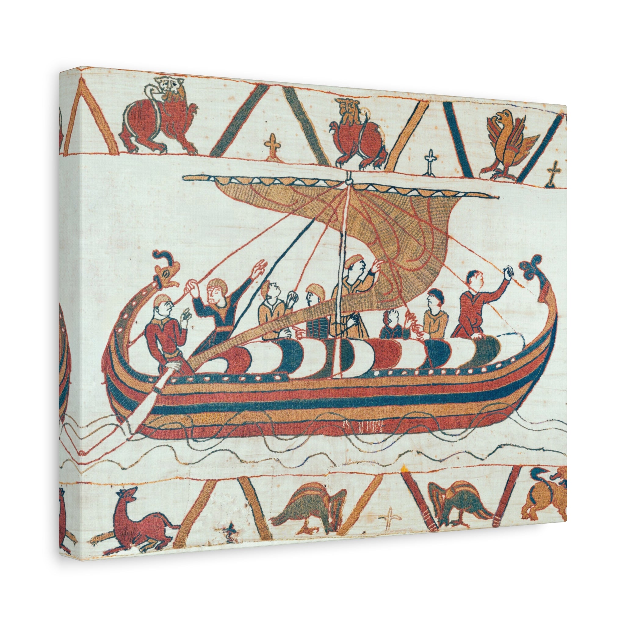 Bayeux Tapestry Norman Longship Canvas Print