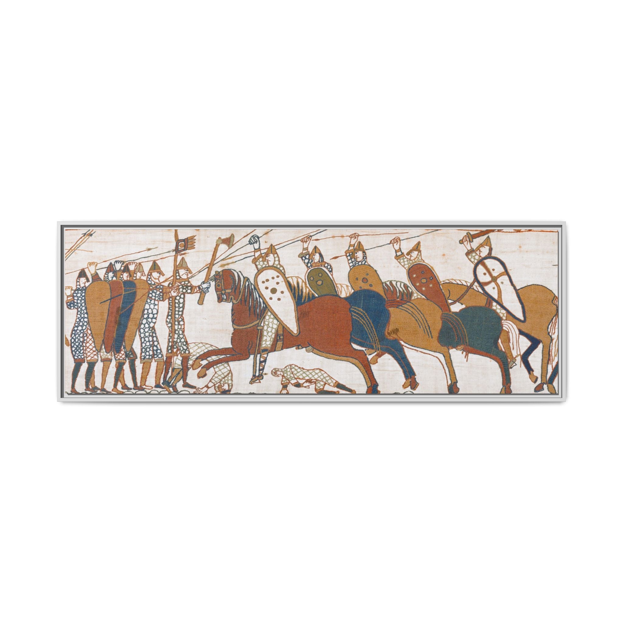 Bayeux Tapestry Battle of Hastings Framed Canvas