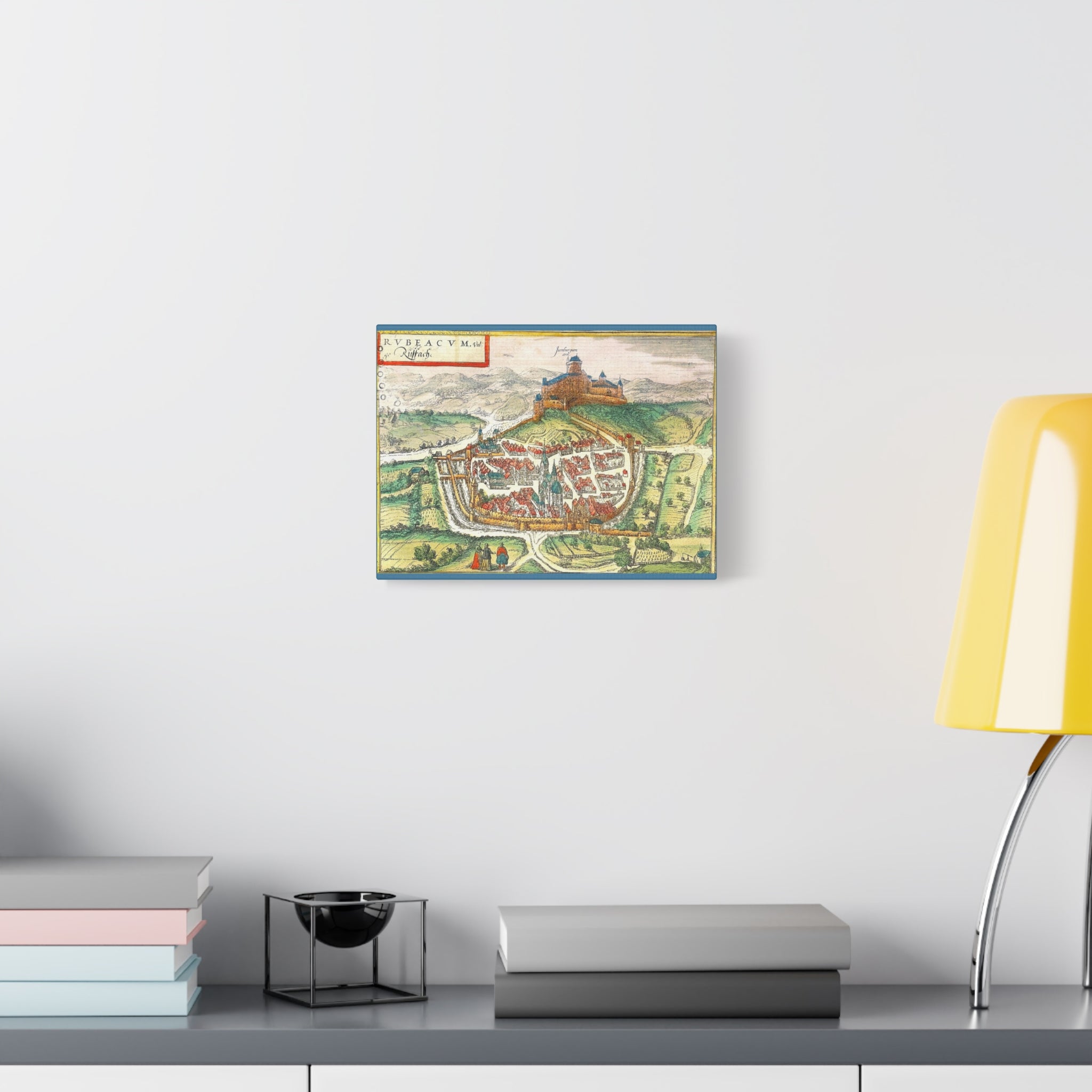 Antique Map of Rouffach Cityscape Canvas | Matte Stretched Wall Art