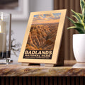 Badlands National Park Ceramic Photo Tile — Scenic Landscape Keepsake