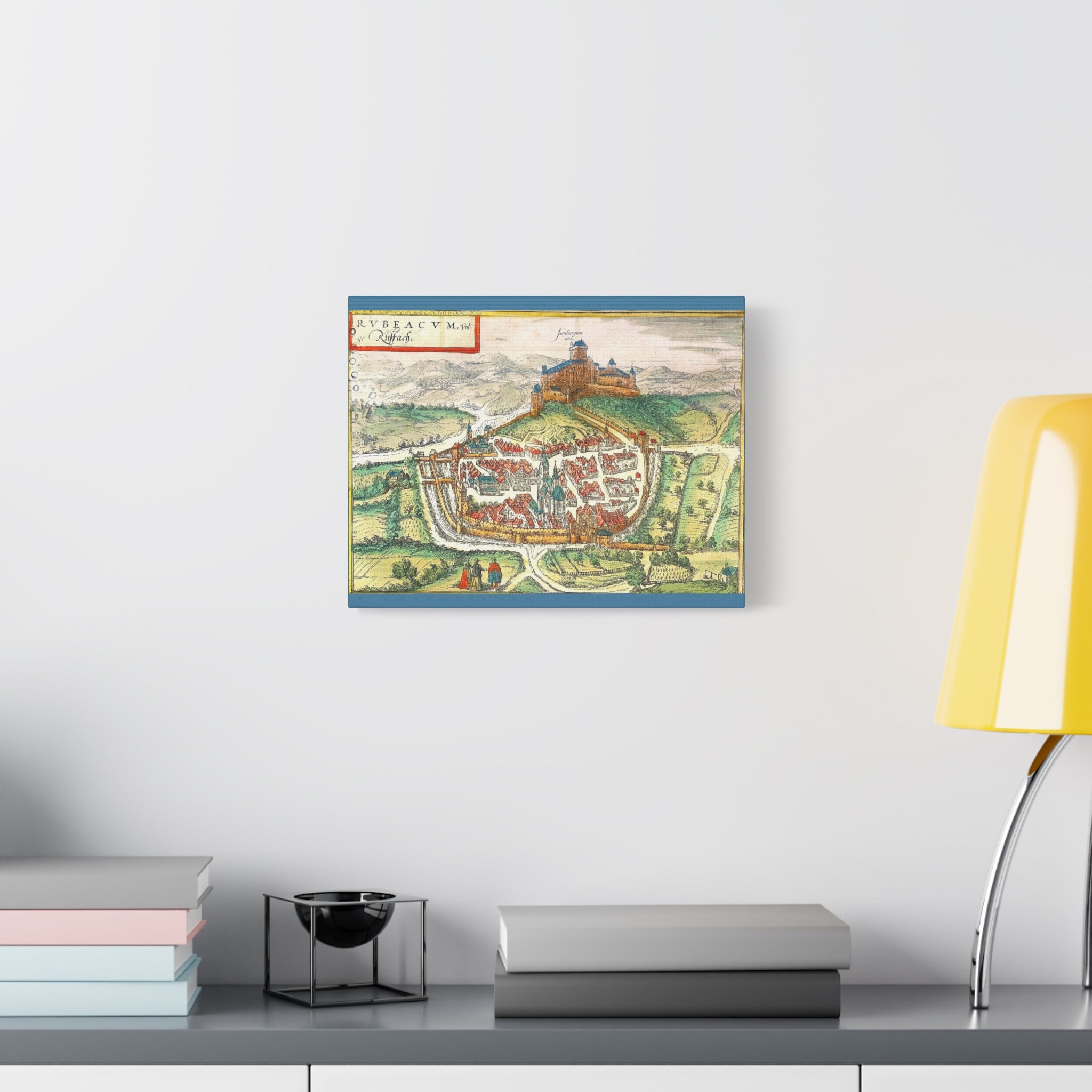 Antique Map of Rouffach Cityscape Canvas | Matte Stretched Wall Art