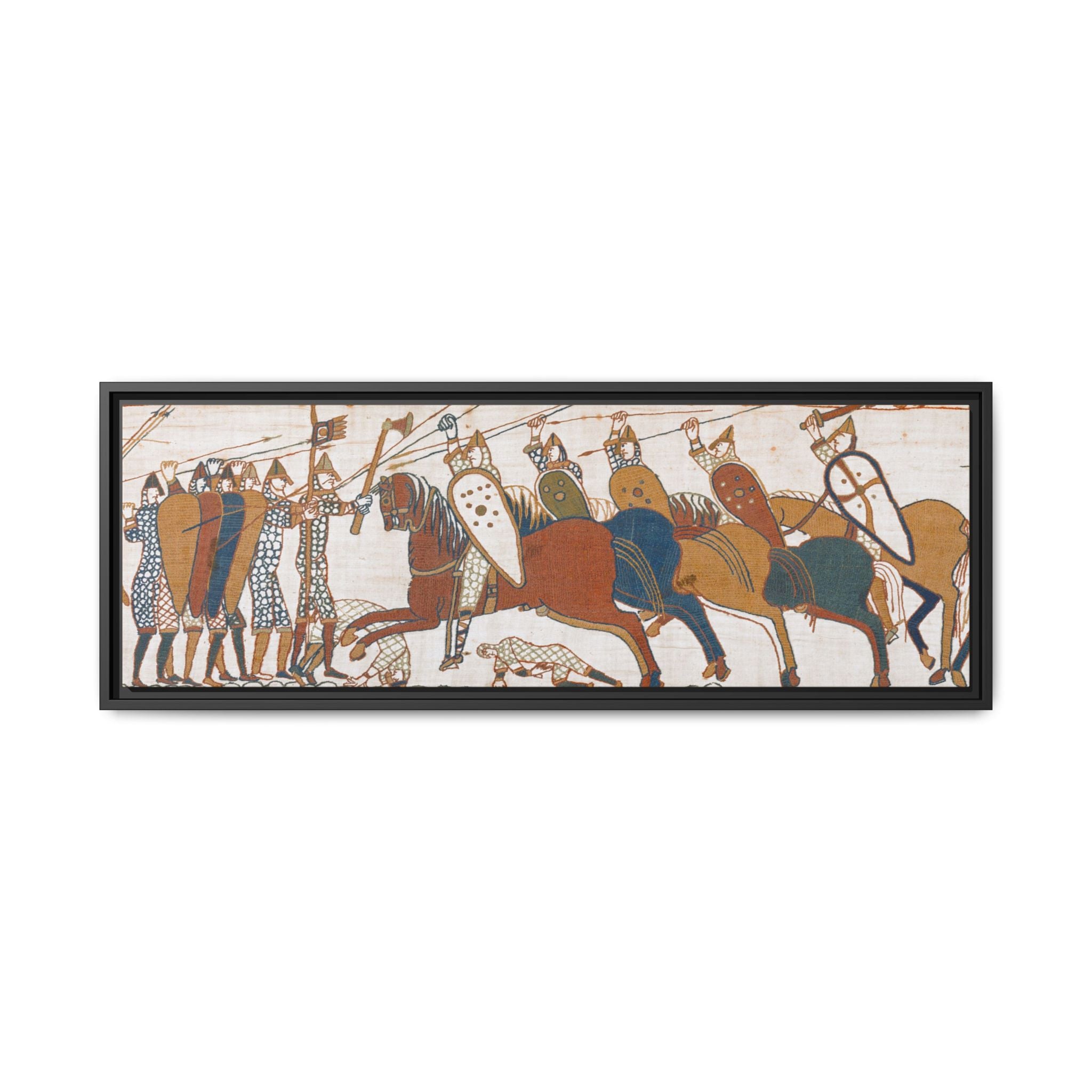 Bayeux Tapestry Battle of Hastings Framed Canvas