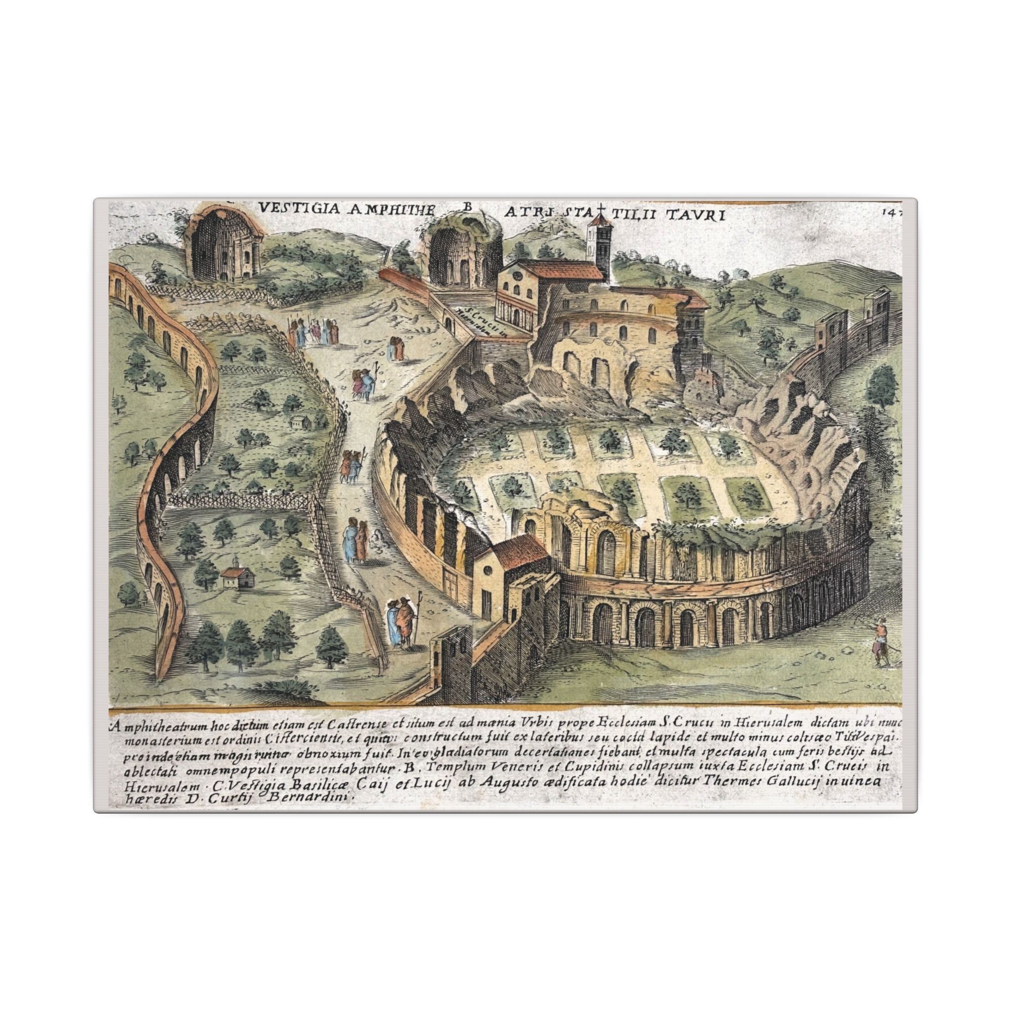 Amphitheatrum Castrense in Rome Canvas Art Print