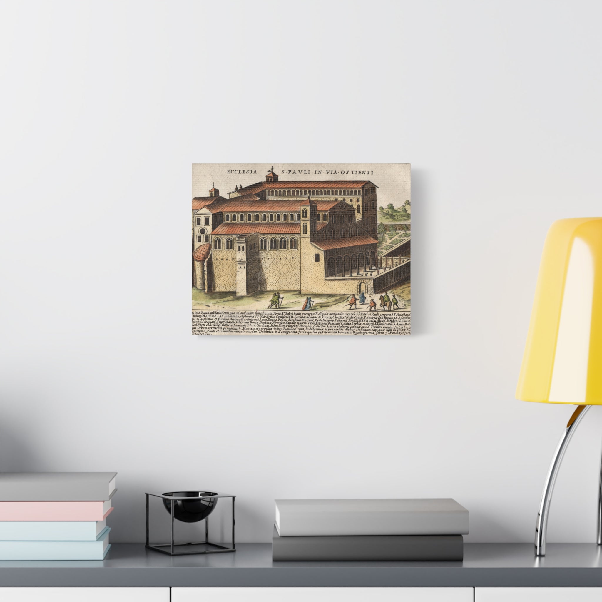 Basilica of Saint Paul Outside the Walls Historic Art Canvas