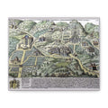 Tusculum Map Matte Canvas | Historic Italian Cartography