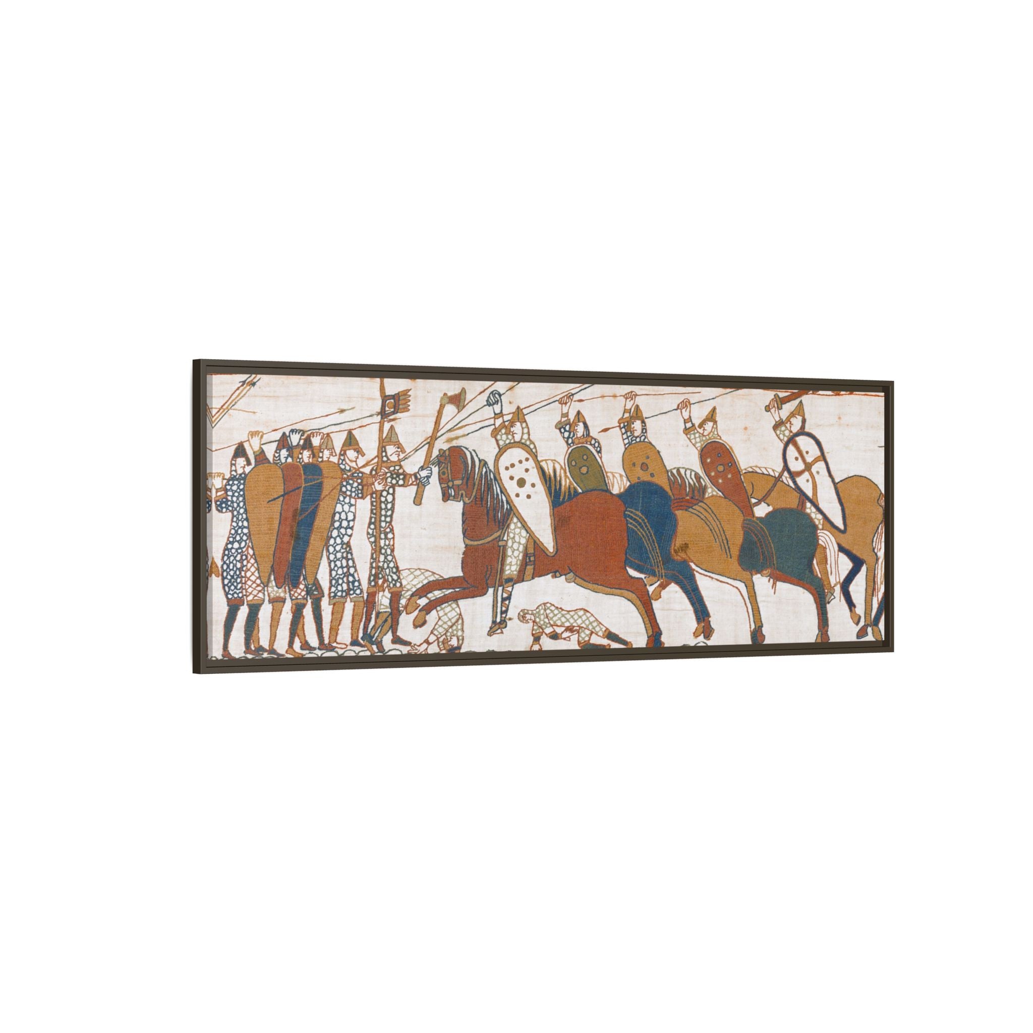 Bayeux Tapestry Battle of Hastings Framed Canvas