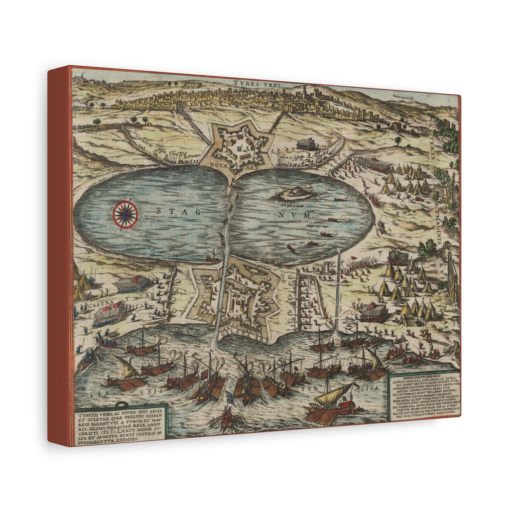 Vintage Nautical Map Canvas