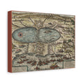 Vintage Nautical Map Canvas