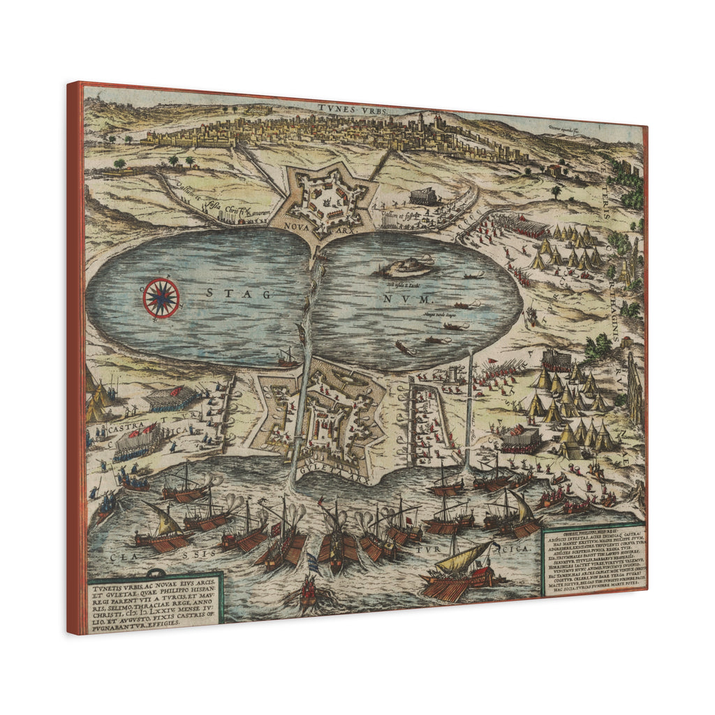 Vintage Nautical Map Canvas
