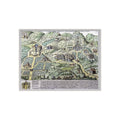 Antique Illustrated Map of Tusculum Ceramic Tile | Antique Italian Photo Tile