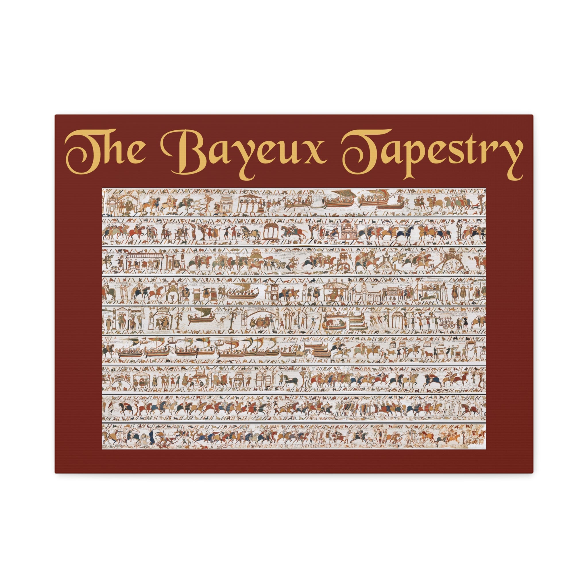 Entire Bayeux Tapestry Image Matte Canvas