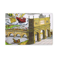 Ancient Rome Arch Illustration Matte Canvas