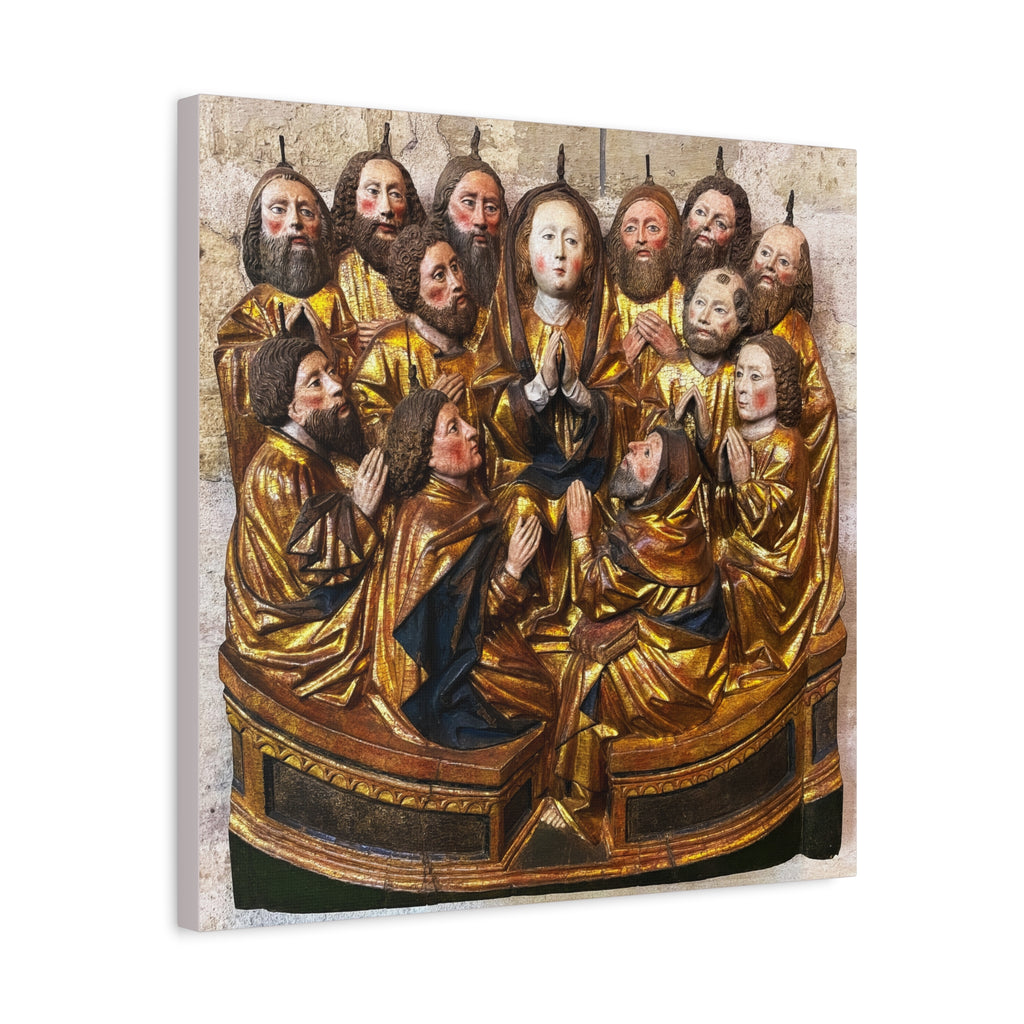 Medieval Pentecost Art Matte Canvas