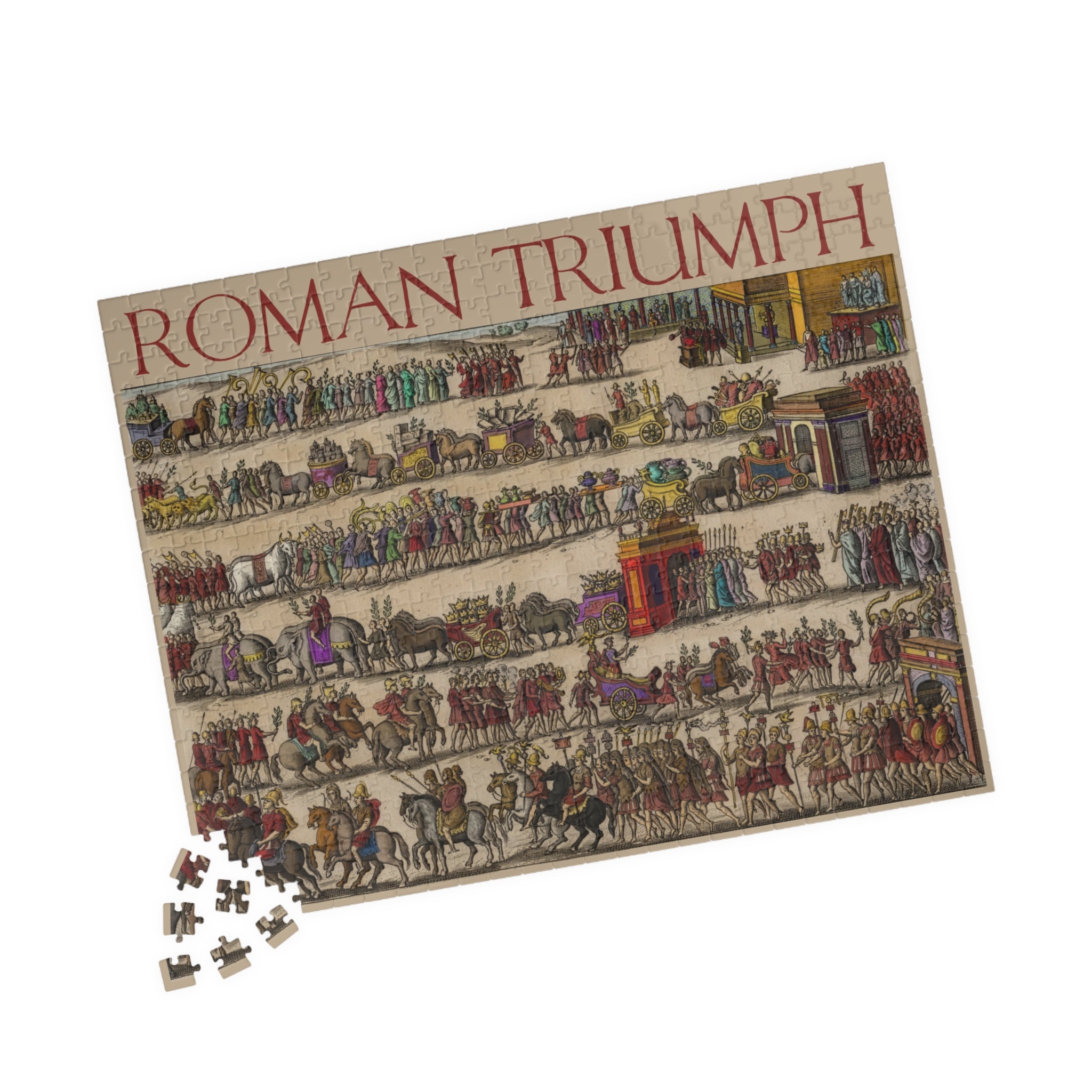 Roman Triumph Illustration Puzzle | Historical procession artwork jigsaw puzzle