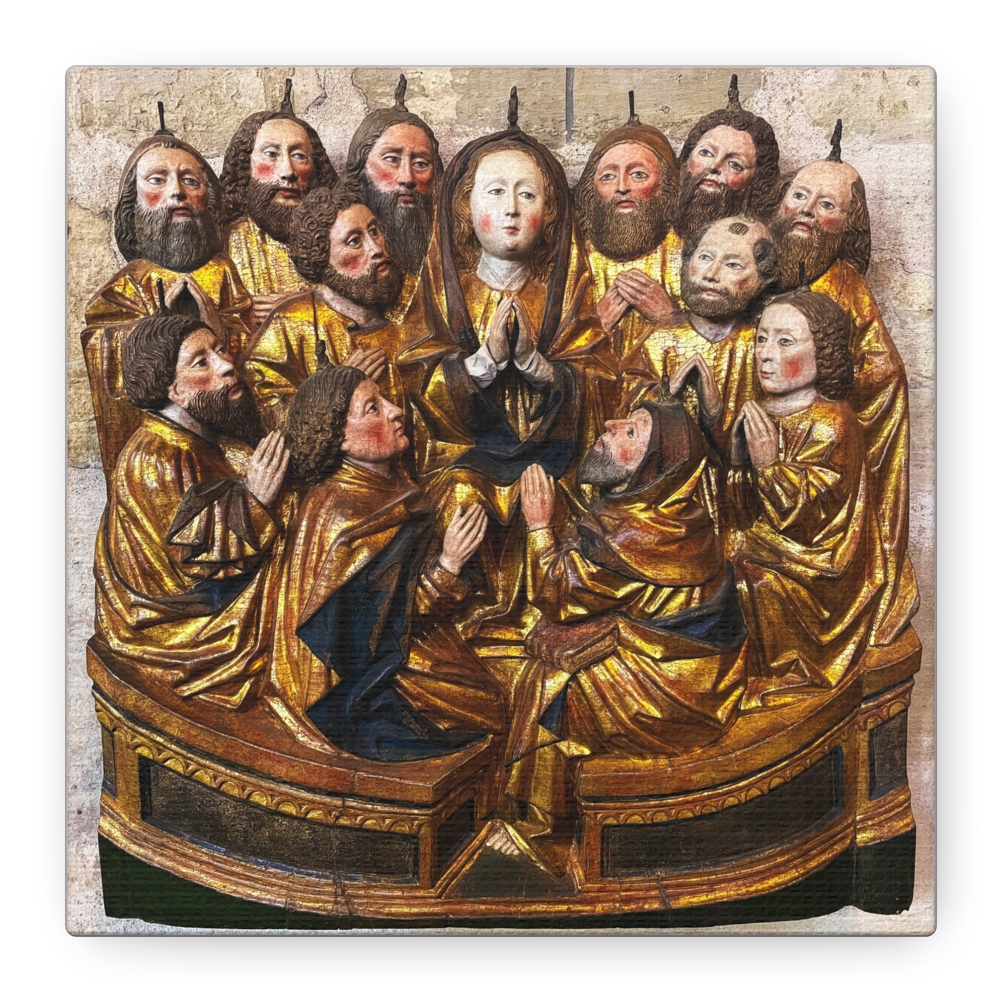 Medieval Pentecost Art Matte Canvas