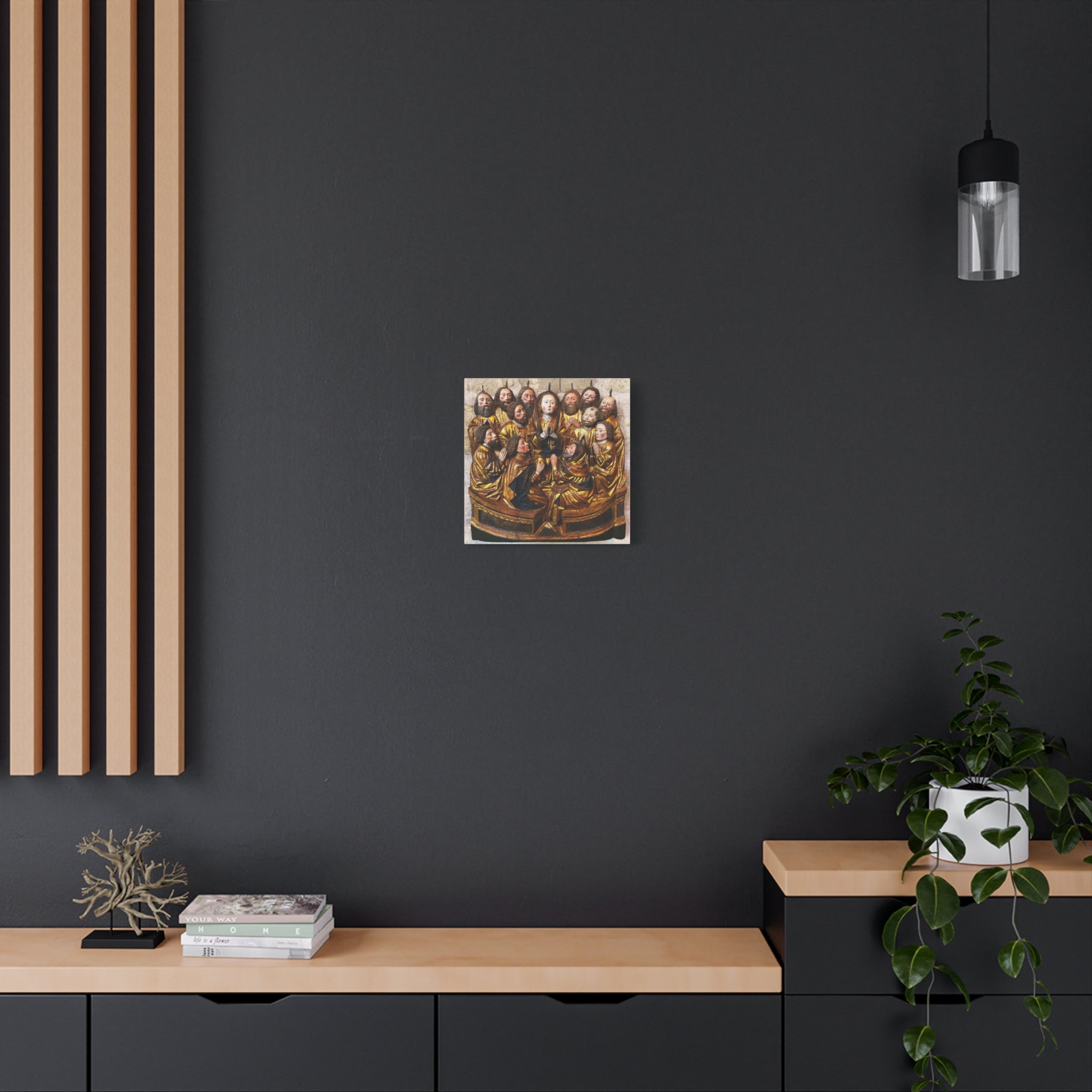 Medieval Pentecost Art Matte Canvas