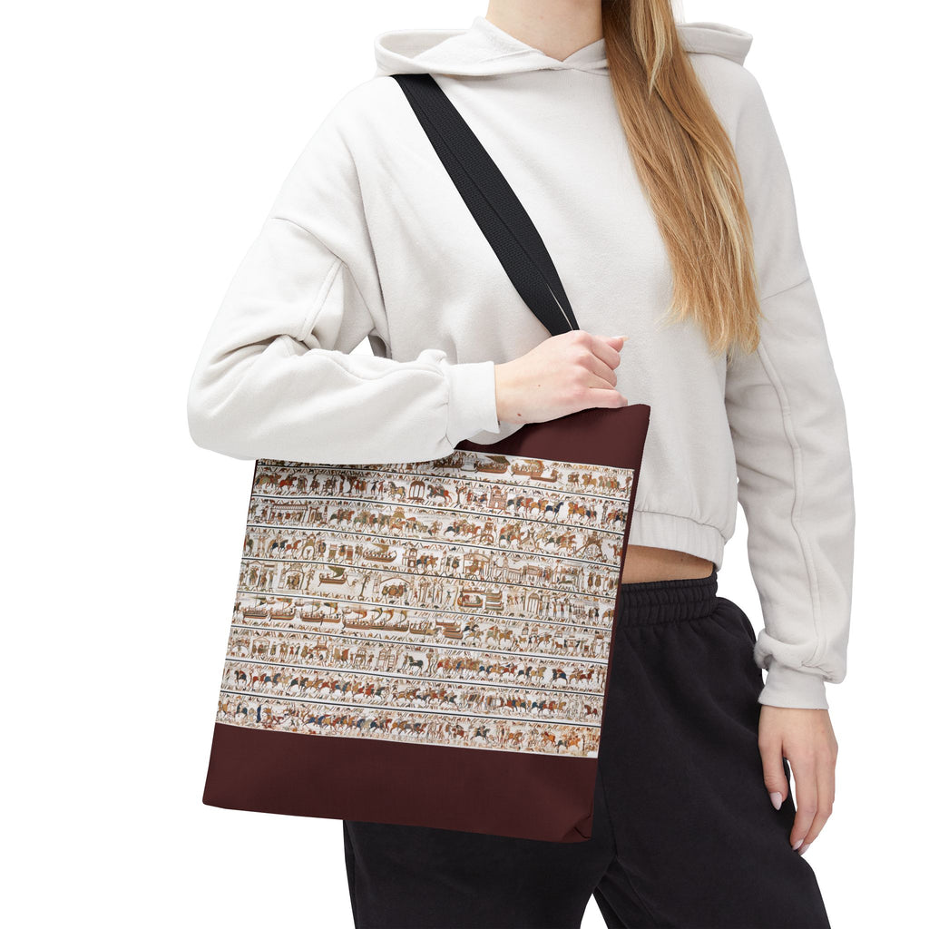 Bayeux Tapestry in One Image Tote Bag | Medieval History Illustration