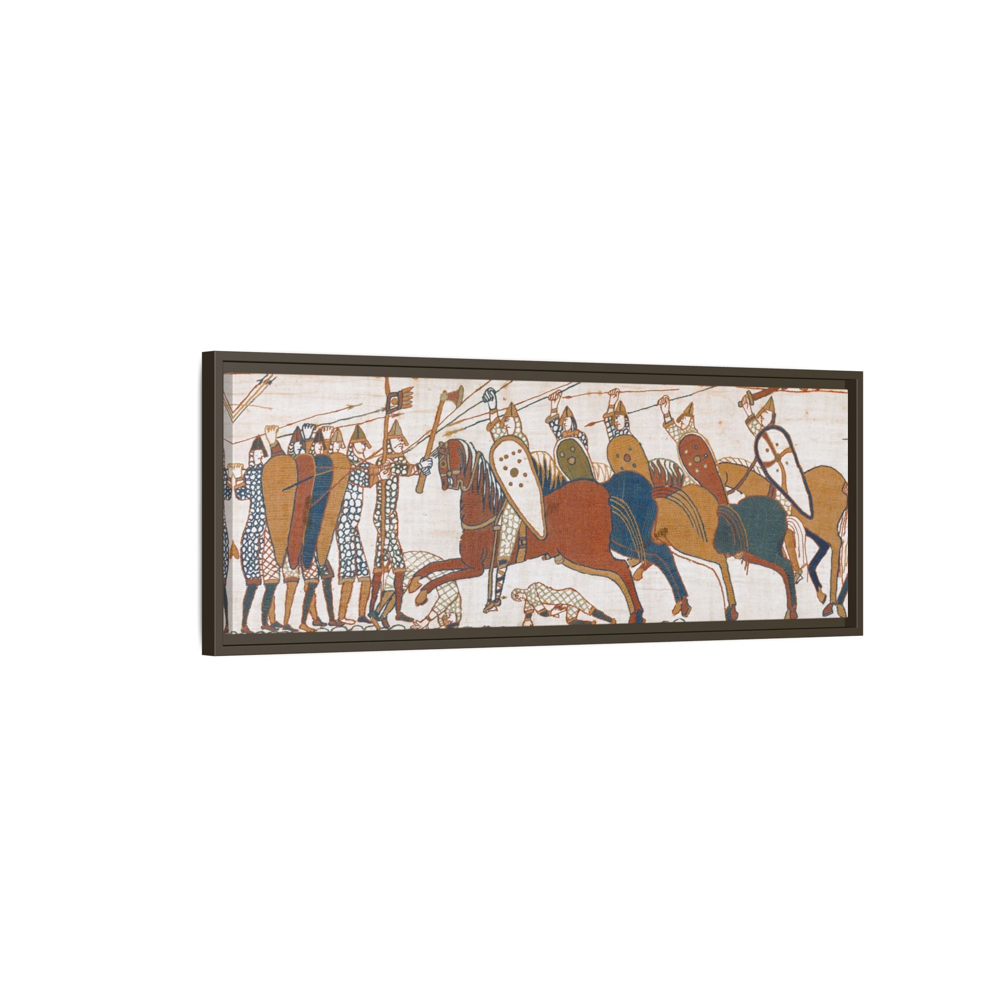 Bayeux Tapestry Battle of Hastings Framed Canvas