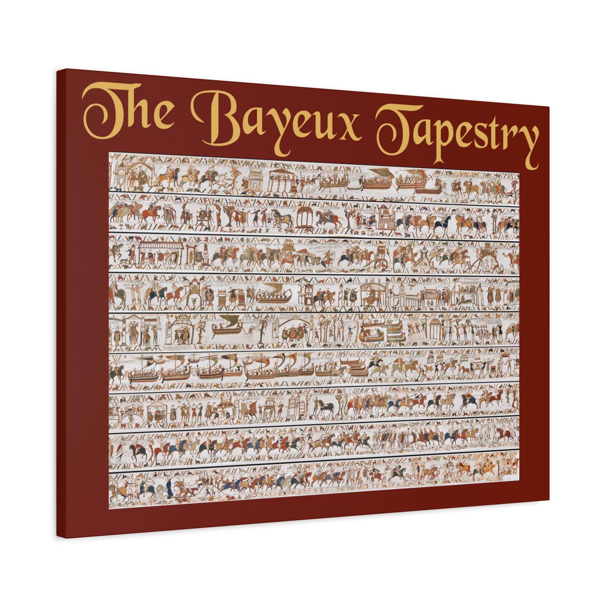 Entire Bayeux Tapestry Image Matte Canvas