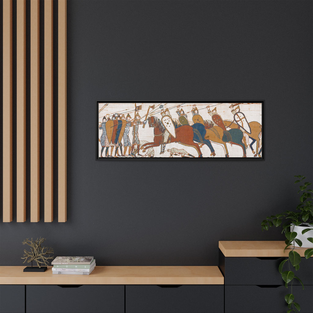 Bayeux Tapestry Battle of Hastings Framed Canvas