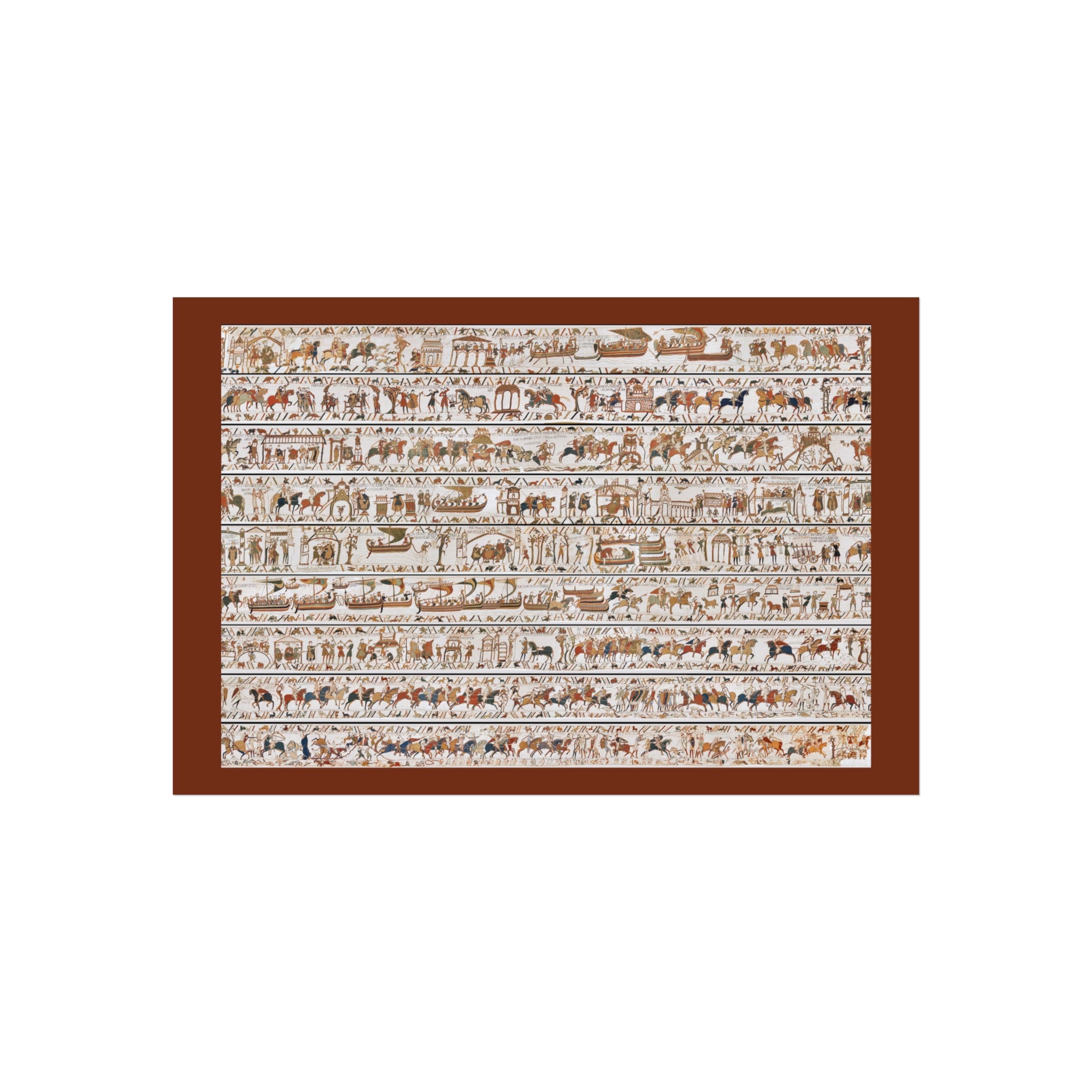 The Bayeux Tapestry in One Image Fine Art Print | The Norman Conquest Image