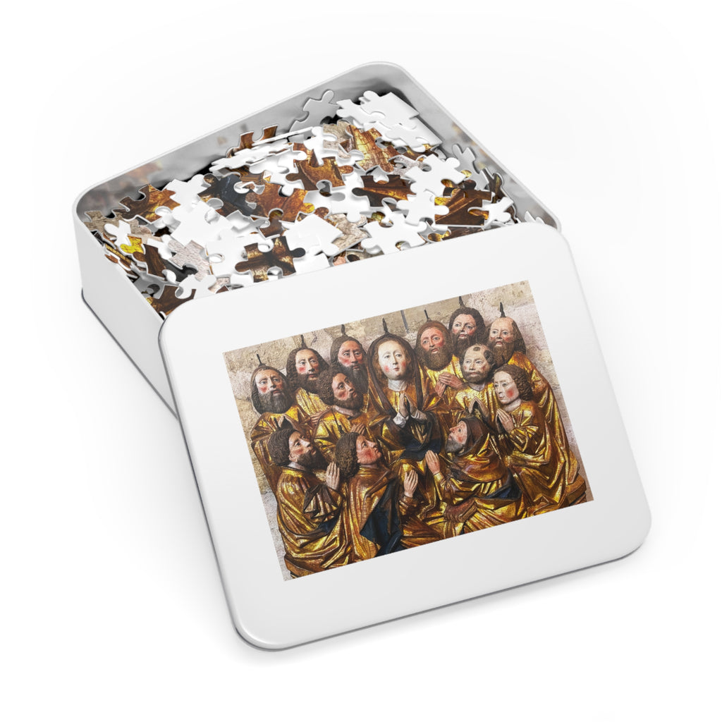 Religious Art Jigsaw Puzzle with Tin — Pentecost Saints Scene