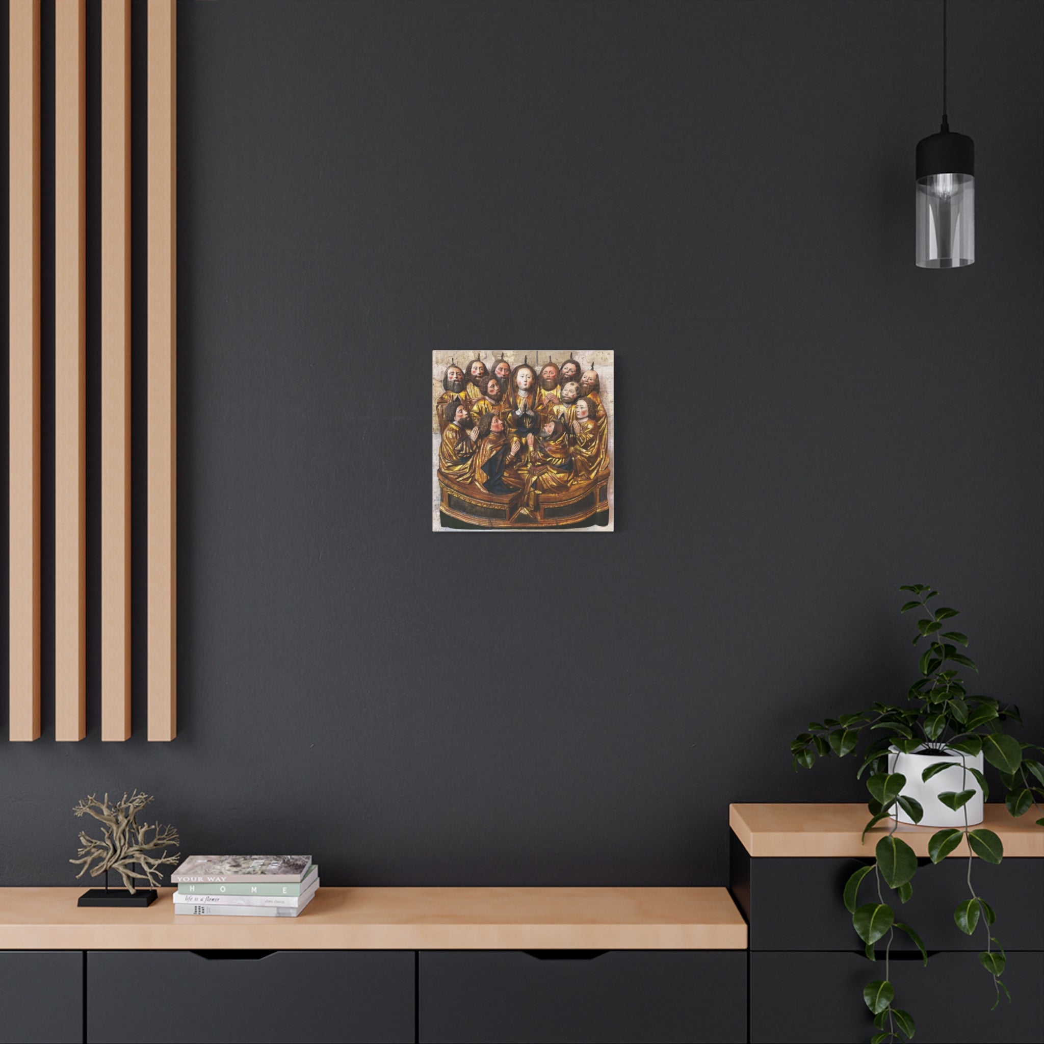 Medieval Pentecost Art Matte Canvas