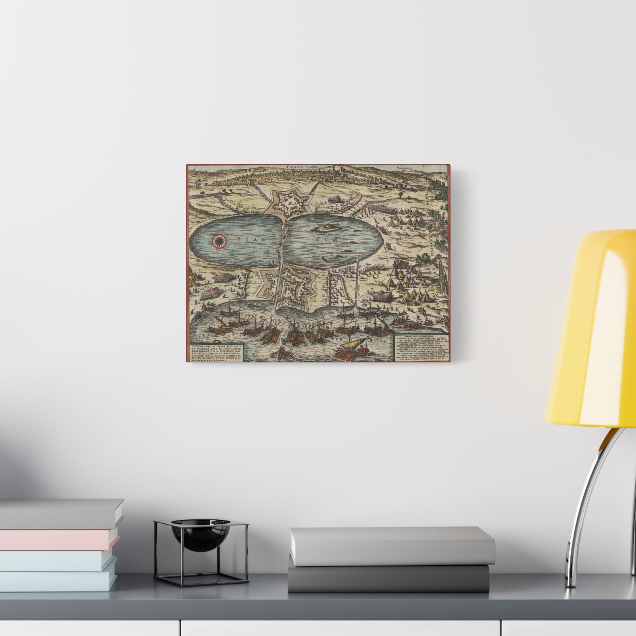 Vintage Nautical Map Canvas
