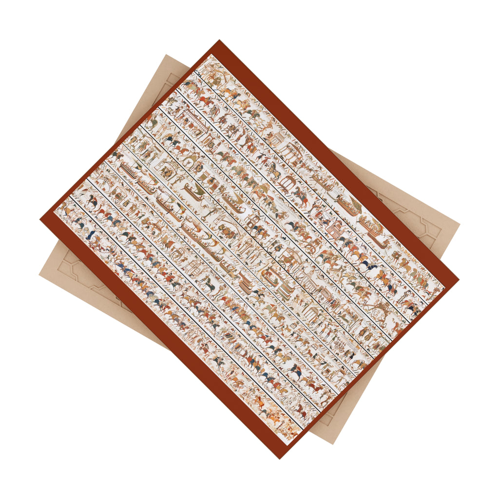 The Bayeux Tapestry in One Image Ceramic Photo Tile | Norman Conquest History Motif